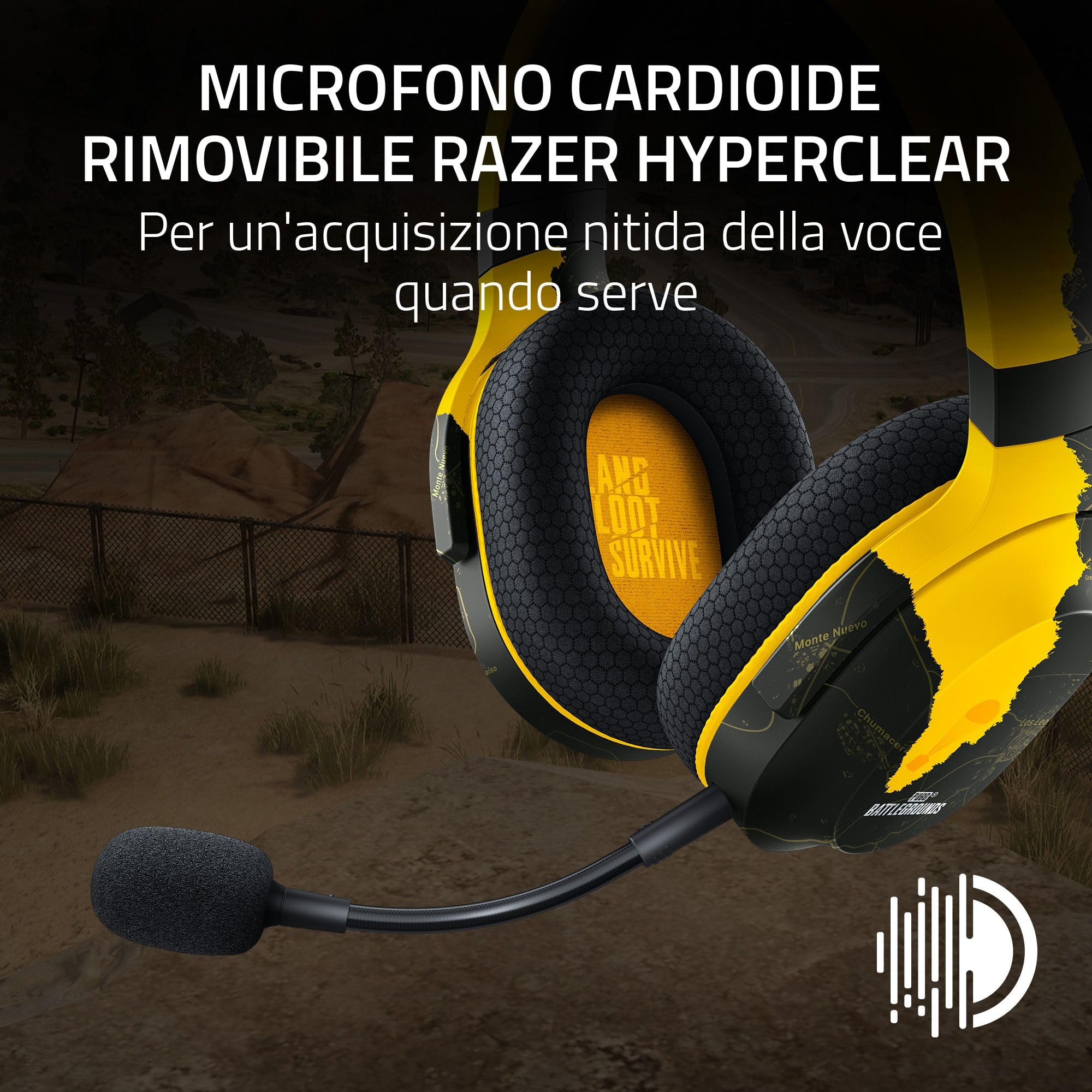razer-barracuda-x-2022-pubg-edition-cuffia-gaming-wireless-multipiattaforma-smar image 5