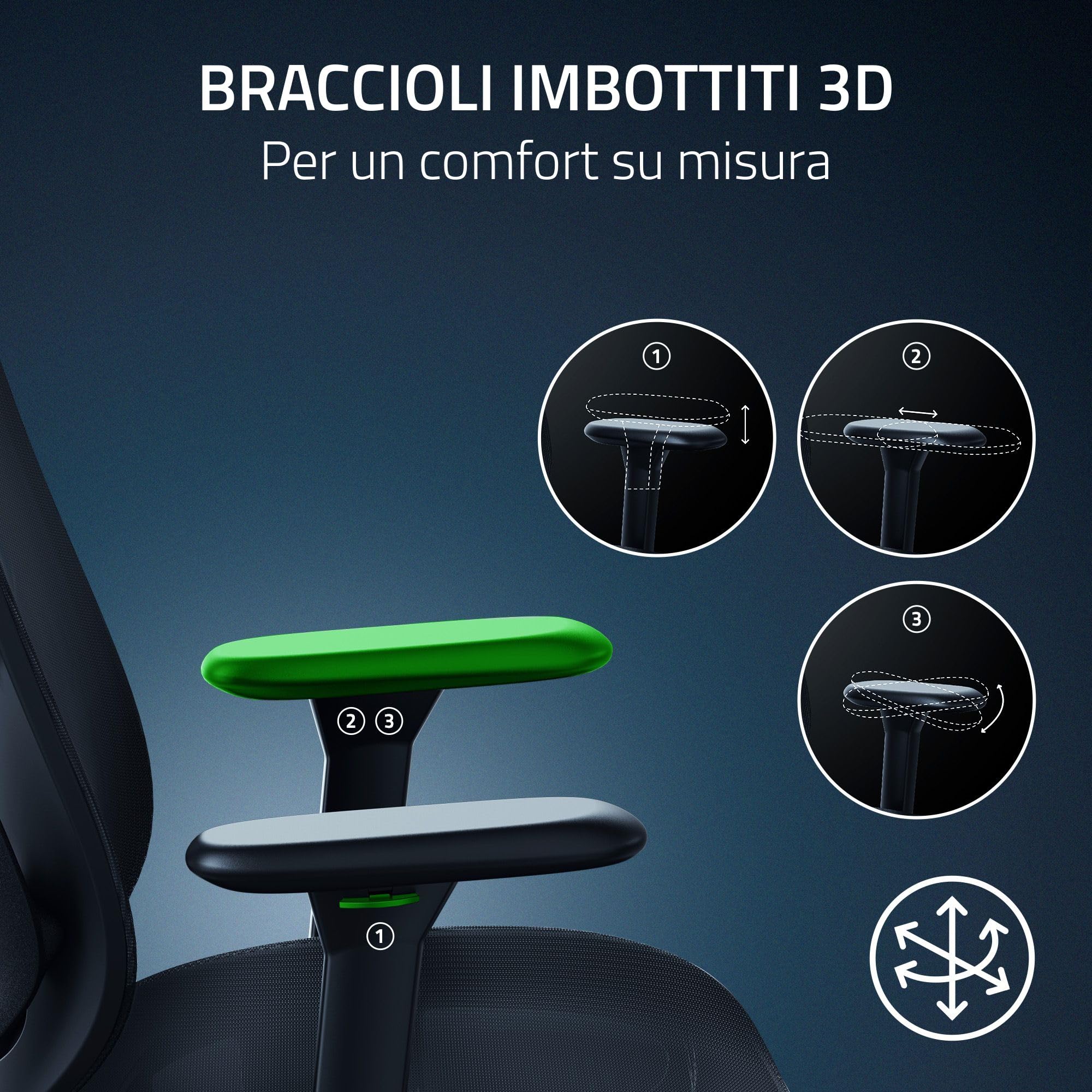 razer-fujin-sedia-da-gaming-in-rete-traspirante-con-synchro-tilt-130-supporto-lo image 6