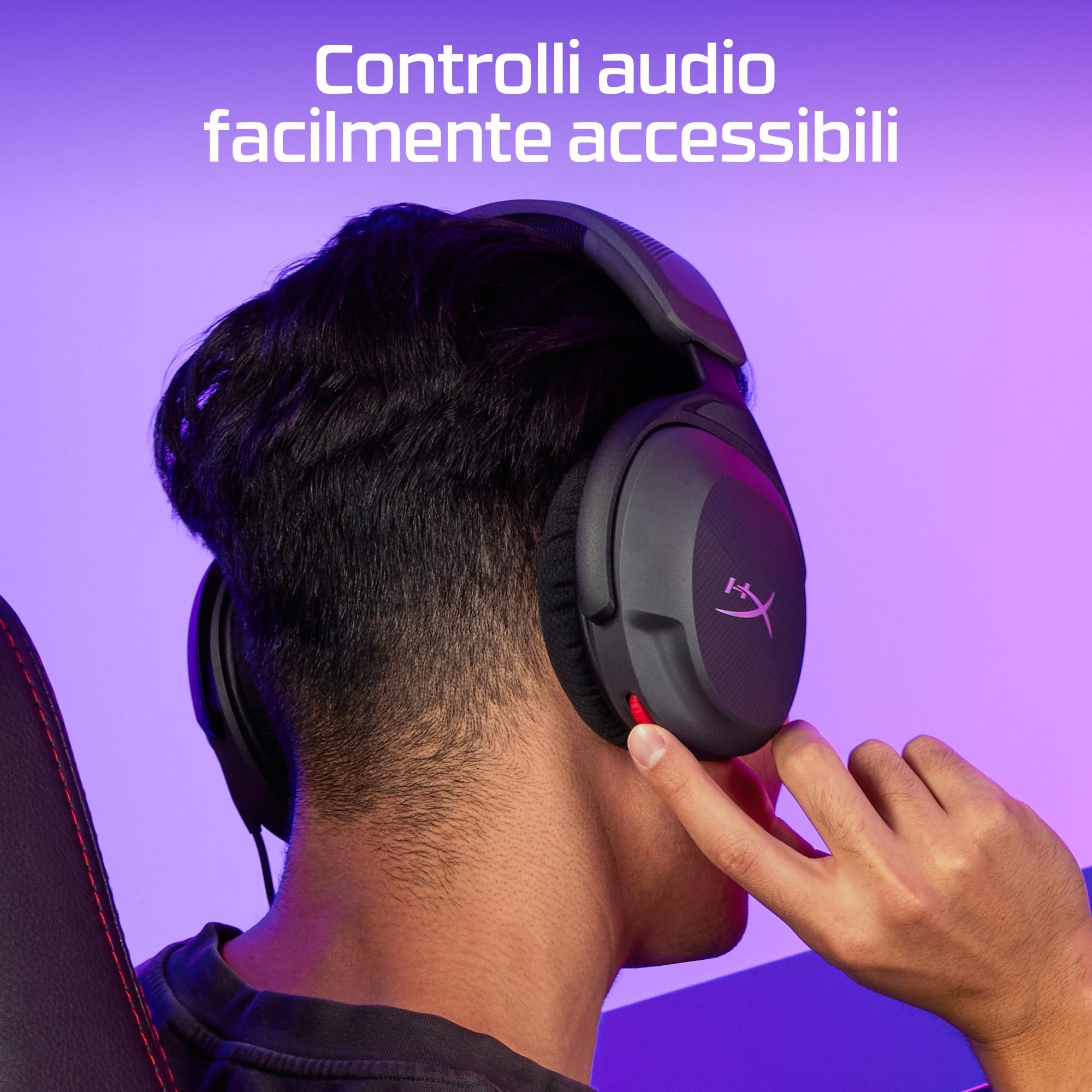 hyperx-cloud-stinger-ii-core-cuffie-da-gaming-cablate-3-5-mm-con-microfono-audio image 5