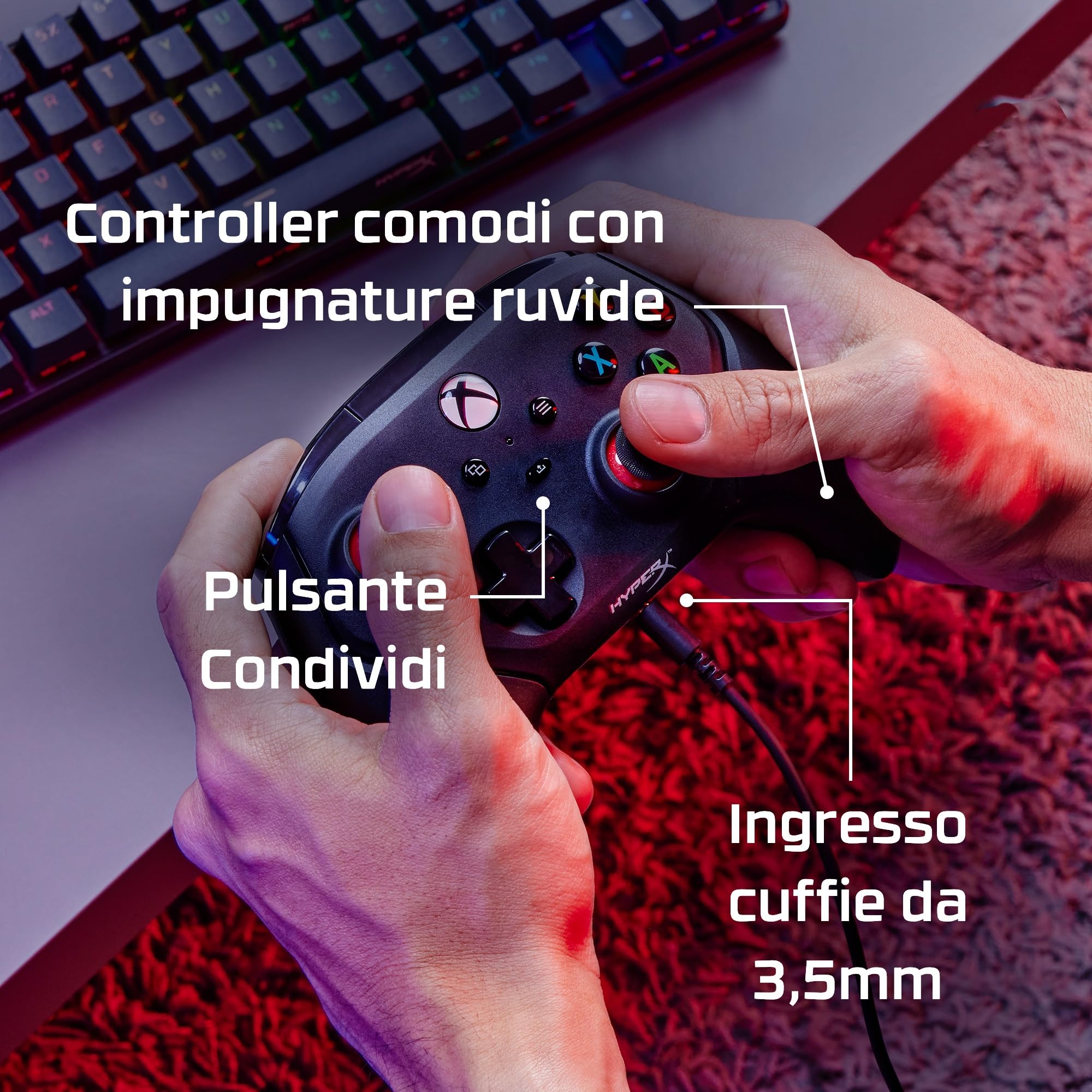 hyperx-clutch-gladiate-controller-cablato-usb-c-con-licenza-xbox-doppi-blocchi-g image 6