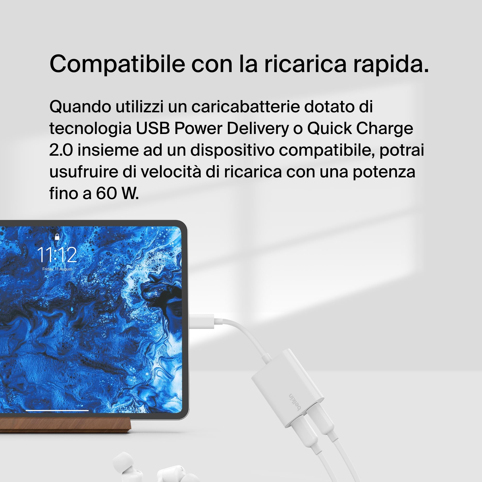 belkin-rockstar-adattatore-audio-ricarica-usb-c-2-in-1-con-power-delivery-60w-da image 3