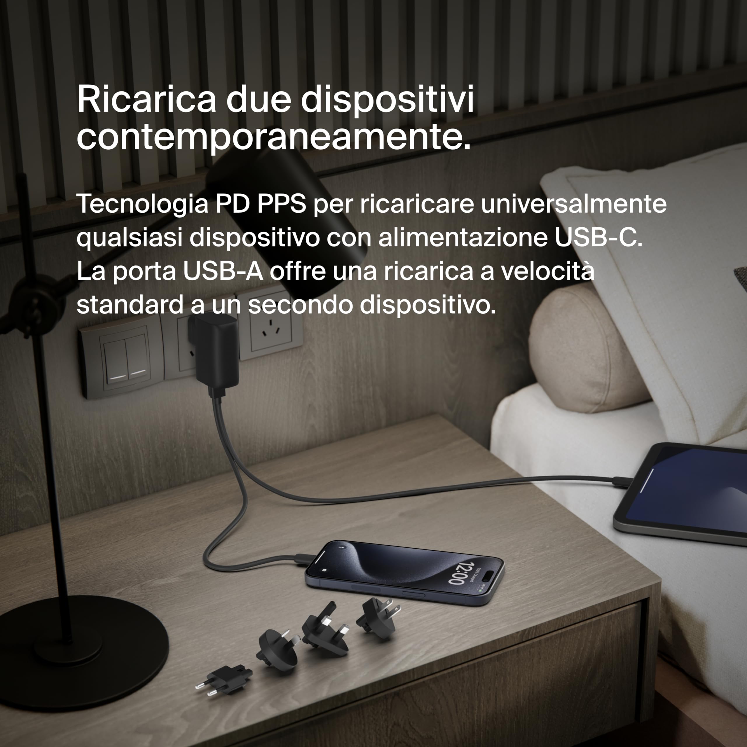 belkin-boostcharge-ibrido-2-in-1-caricabatterie-da-parete-25-w-usb-c-pd-3-0-pps- image 3