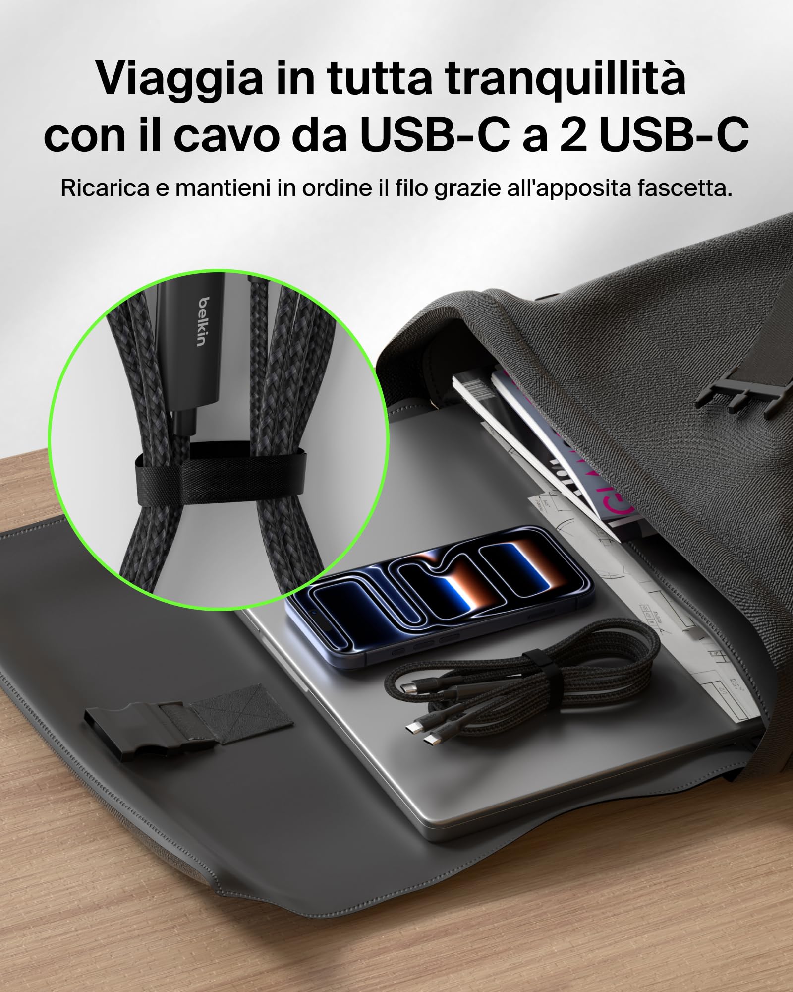 belkin-boostcharge-pro-cavo-multi-usb-c-2-in-1-140w-splitter-usb-c-a-ricarica-ra image 8
