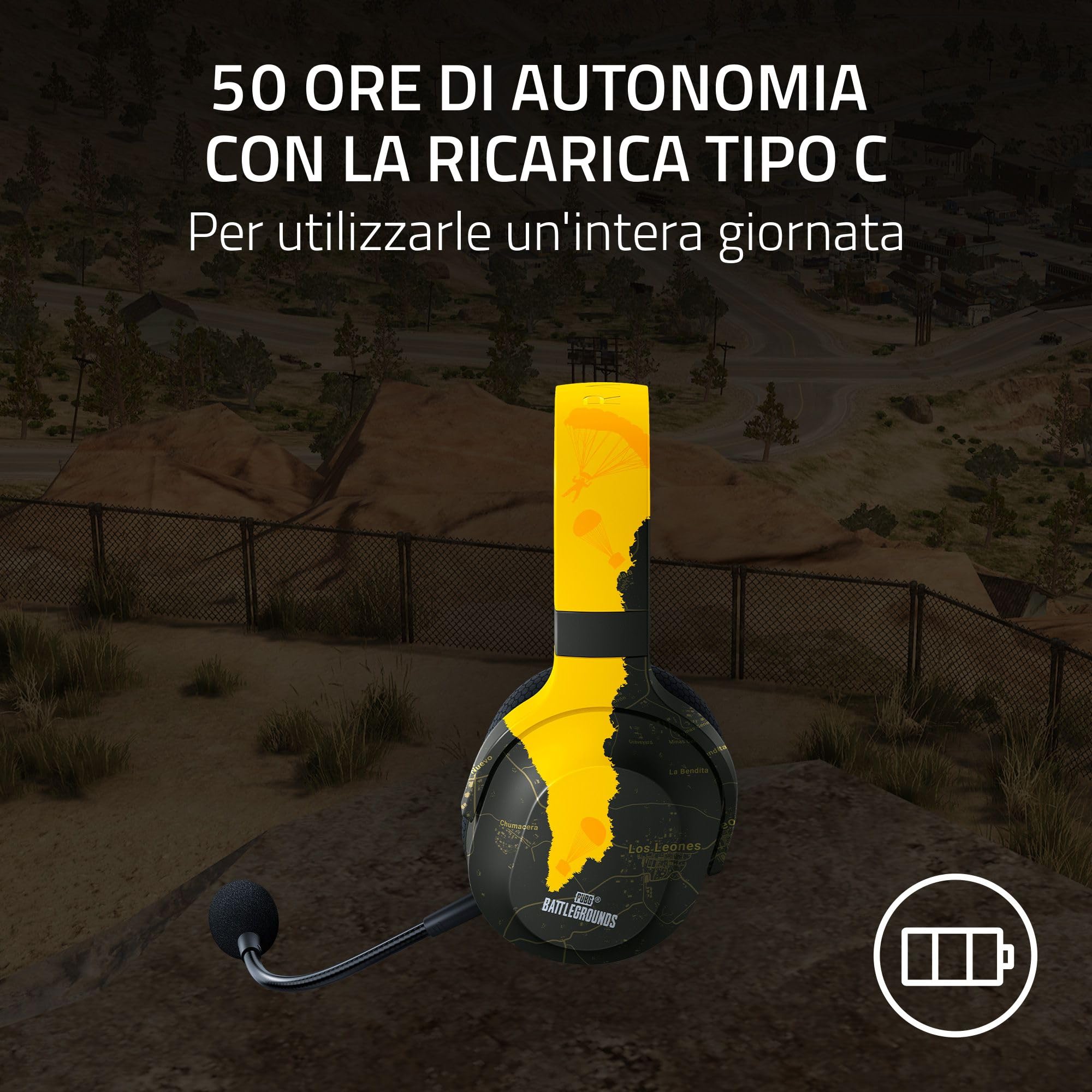 razer-barracuda-x-2022-pubg-edition-cuffia-gaming-wireless-multipiattaforma-smar image 7