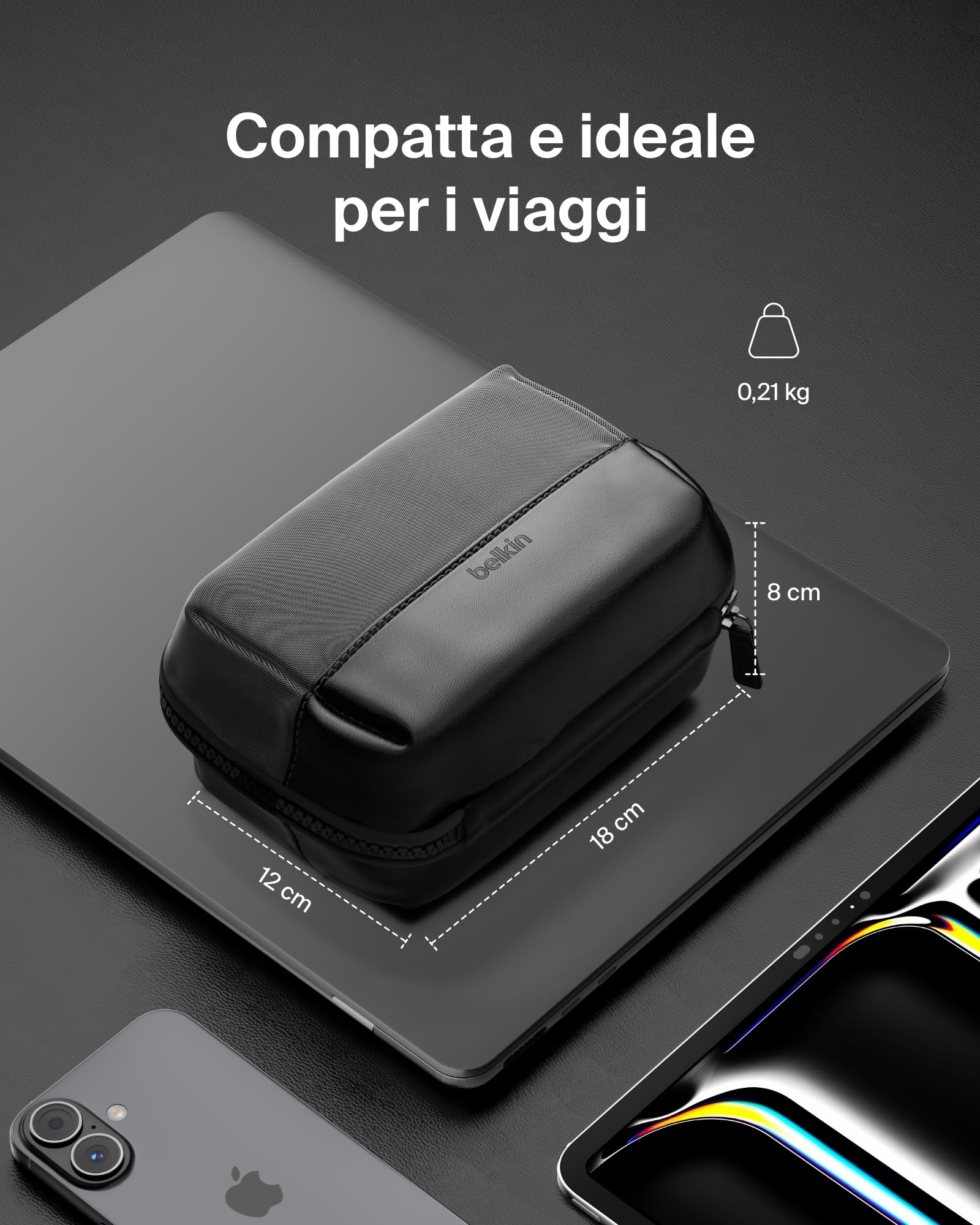 belkin-borsa-organizer-da-viaggio-per-accessori-tech-custodia-per-iphone-power-b image 4