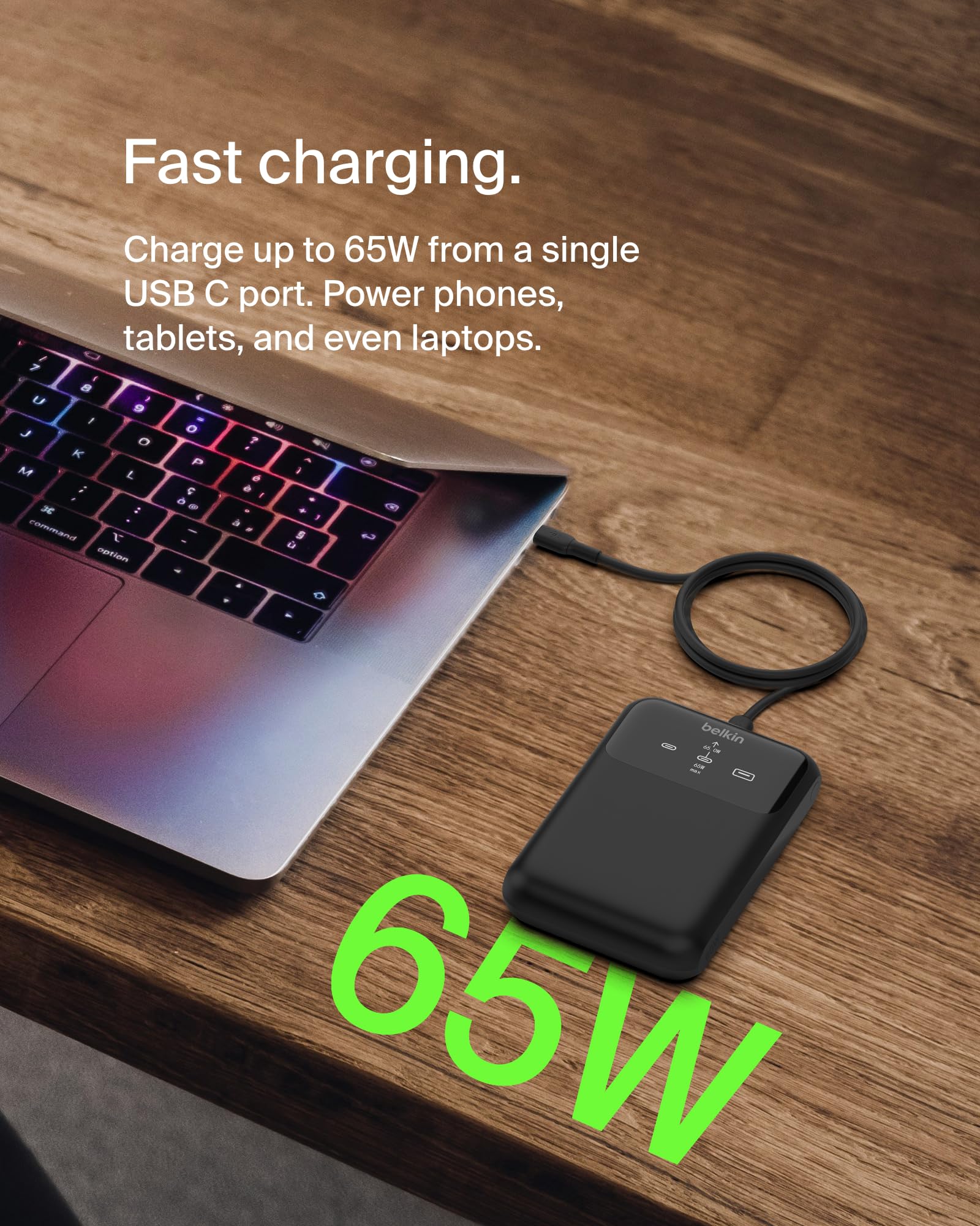 belkin-boostcharge-power-bank-20k-per-laptop-20-000-mah-3-porte-usb-c-usb-a-65-w image 2