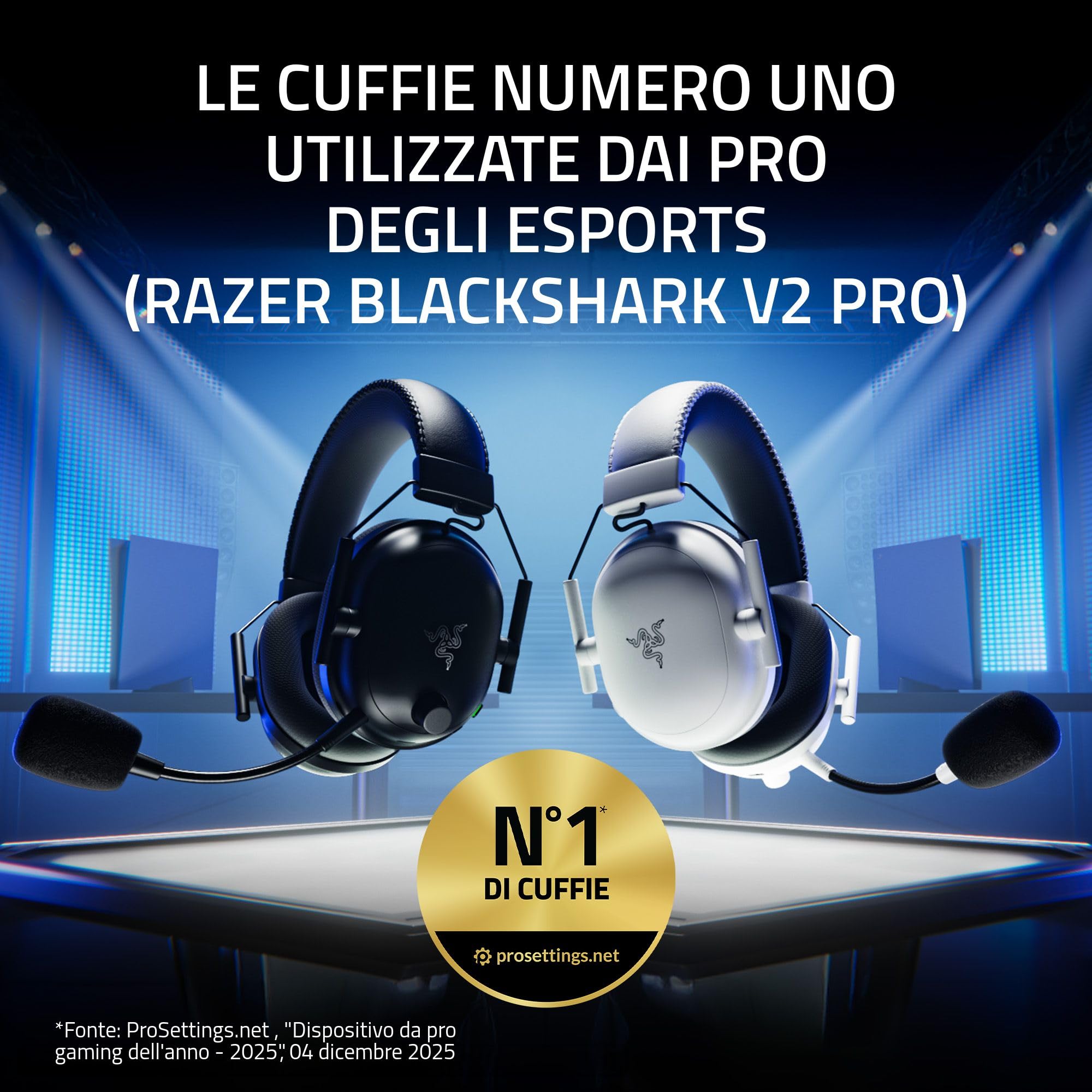 razer-blackshark-v2-pro-playstation-cuffie-e-sport-wireless-per-ps5-con-driver-t image 2