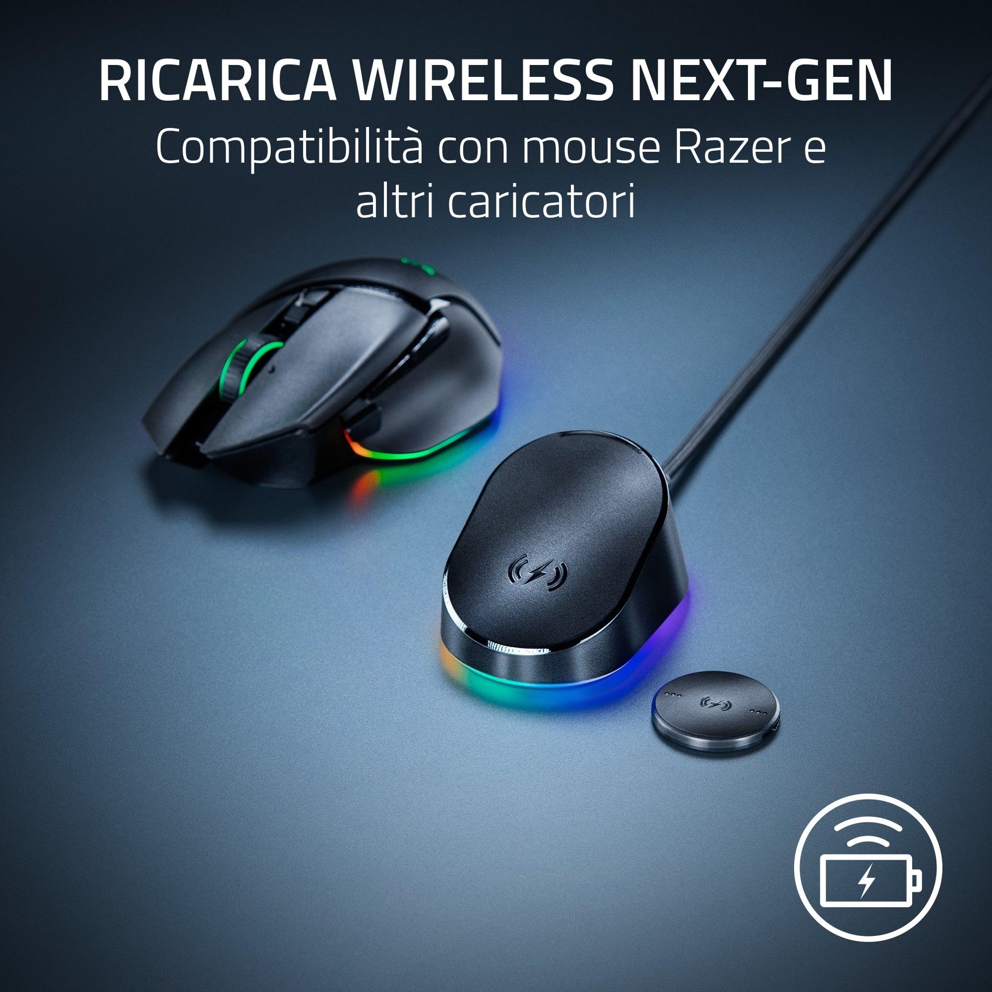 razer-wireless-charging-puck-modulo-di-ricarica-wireless-magnetico-per-mouse-bas image 2