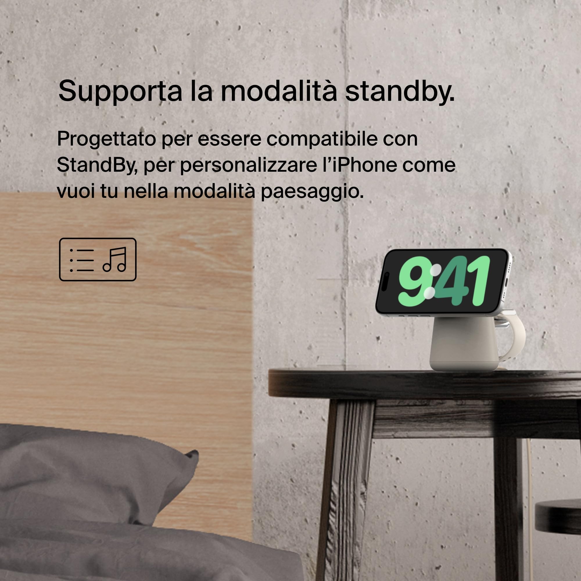 belkin-boostcharge-pro-dock-di-ricarica-wireless-2-in-1-con-magsafe-15-w-per-iph image 3