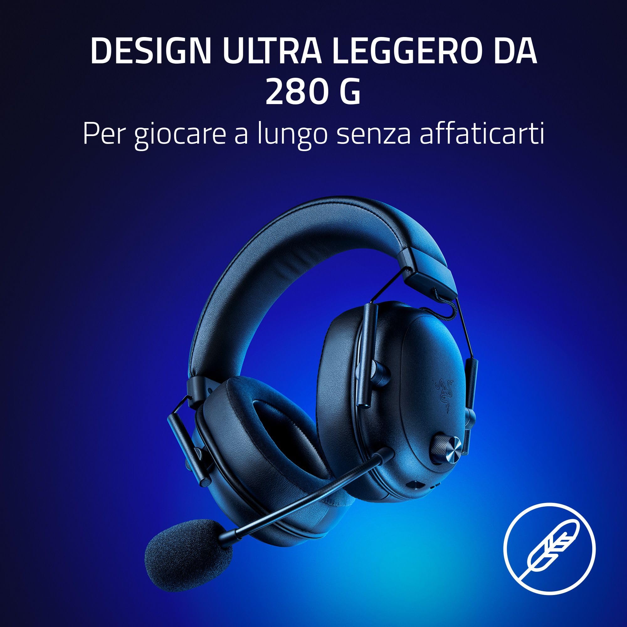 razer-blackshark-v2-hyperspeed-cuffie-gaming-wireless-e-sport-ultraleggere-280g- image 6