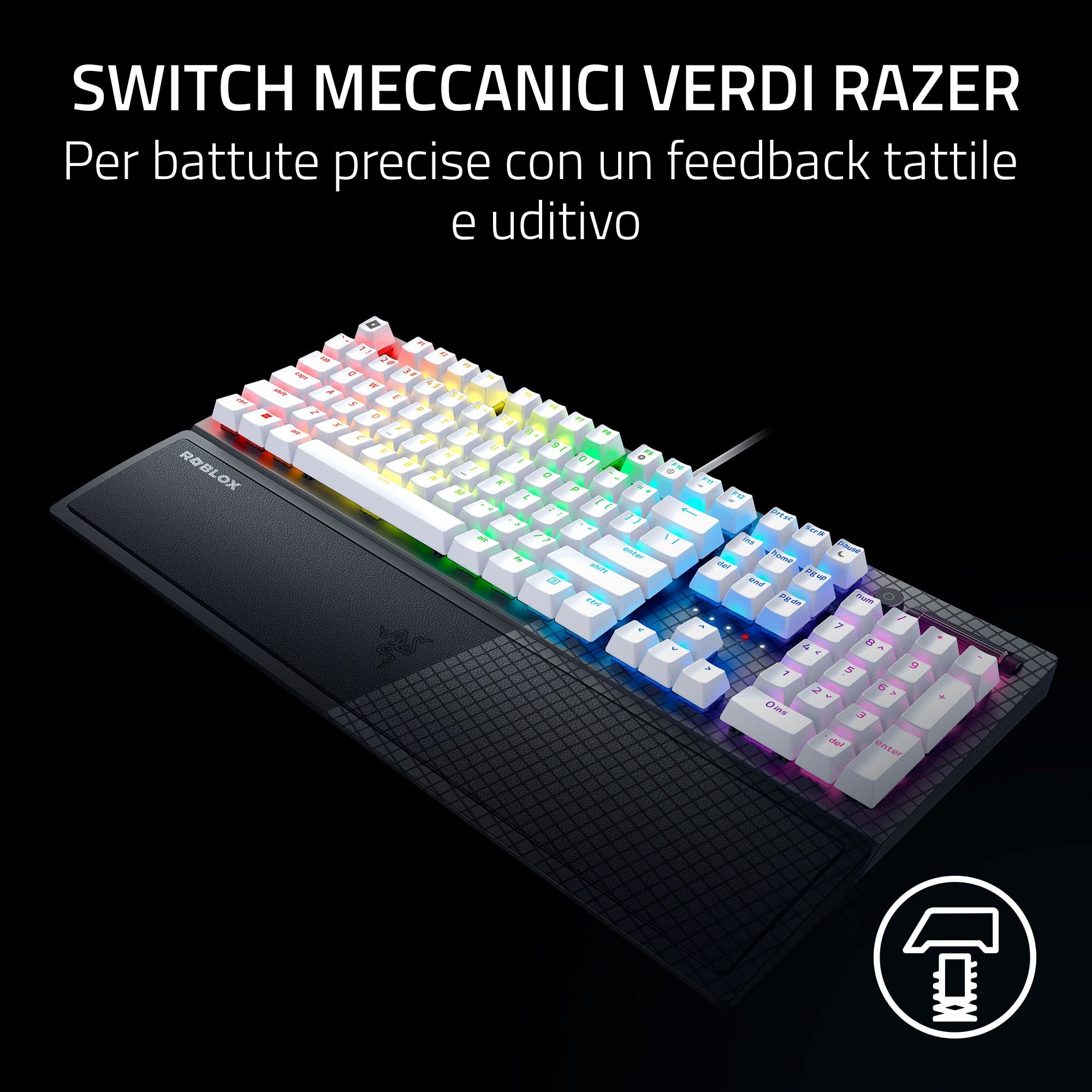 razer-blackwidow-v3-roblox-edition-tastiera-meccanica-gaming-con-switch-verdi-cl image 3