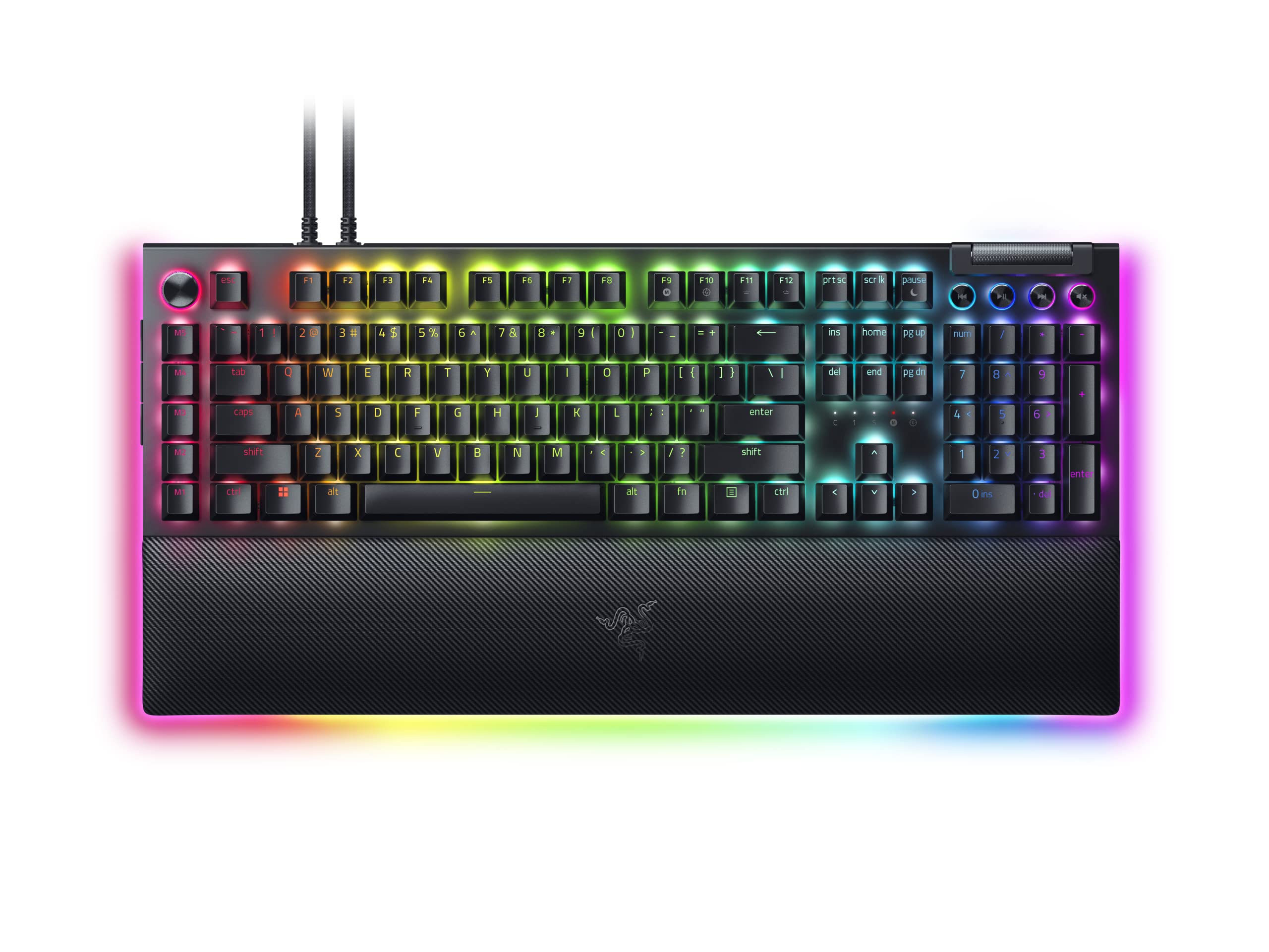 razer-blackwidow-v4-pro-tastiera-meccanica-gaming-pc-switch-verdi-clicky-ghiera- image 1
