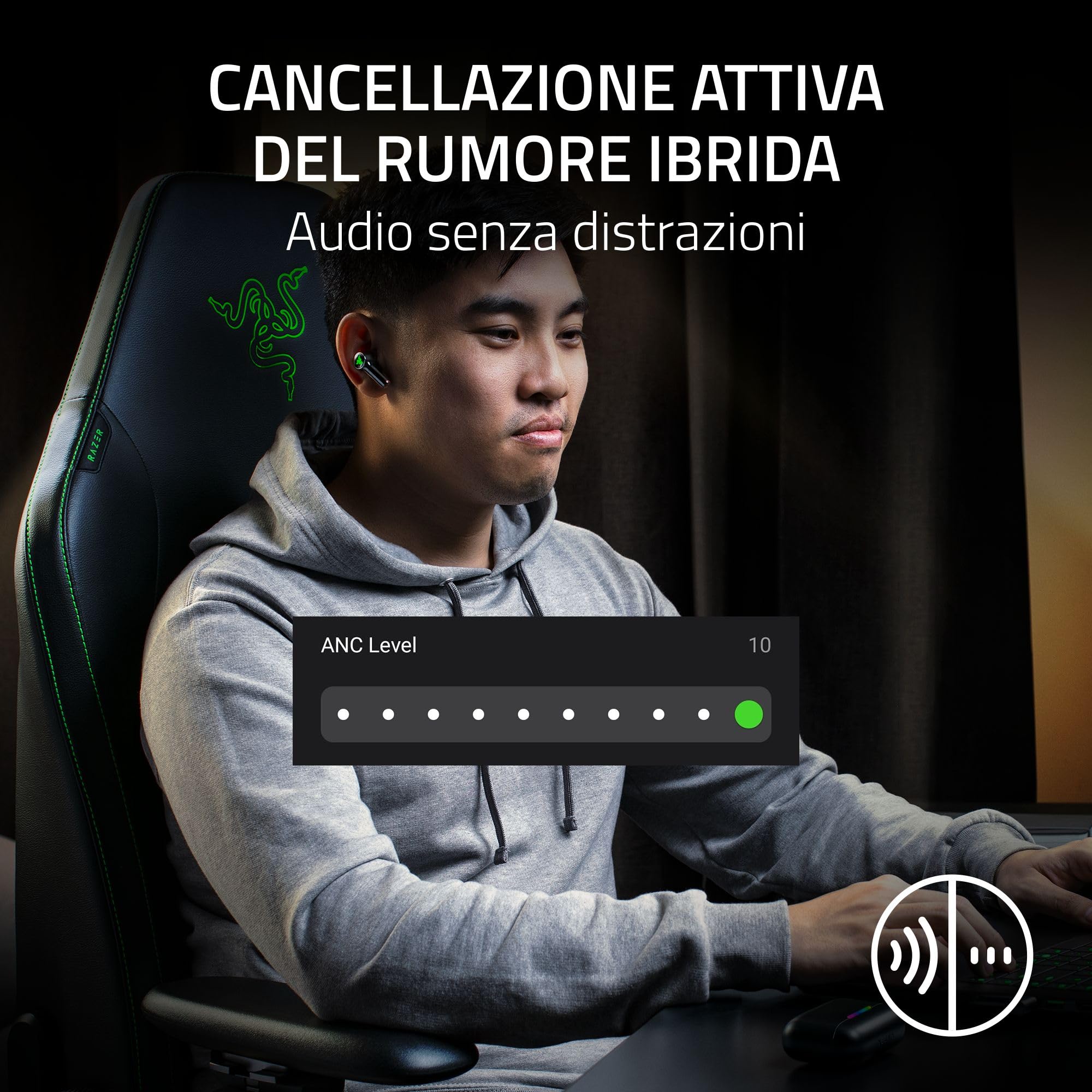 razer-hammerhead-v3-hyperspeed-auricolari-wireless-gaming-multipiattaforma-anc-b image 3