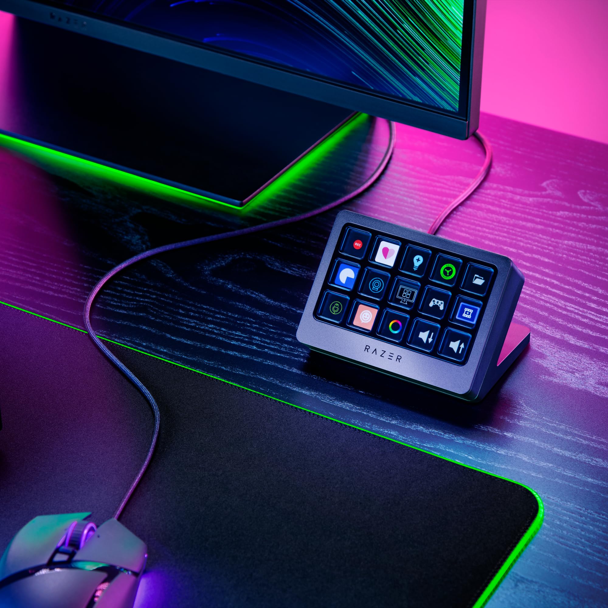 razer-stream-controller-x-controller-di-streaming-all-in-one-con-15-pulsanti-swi image 2