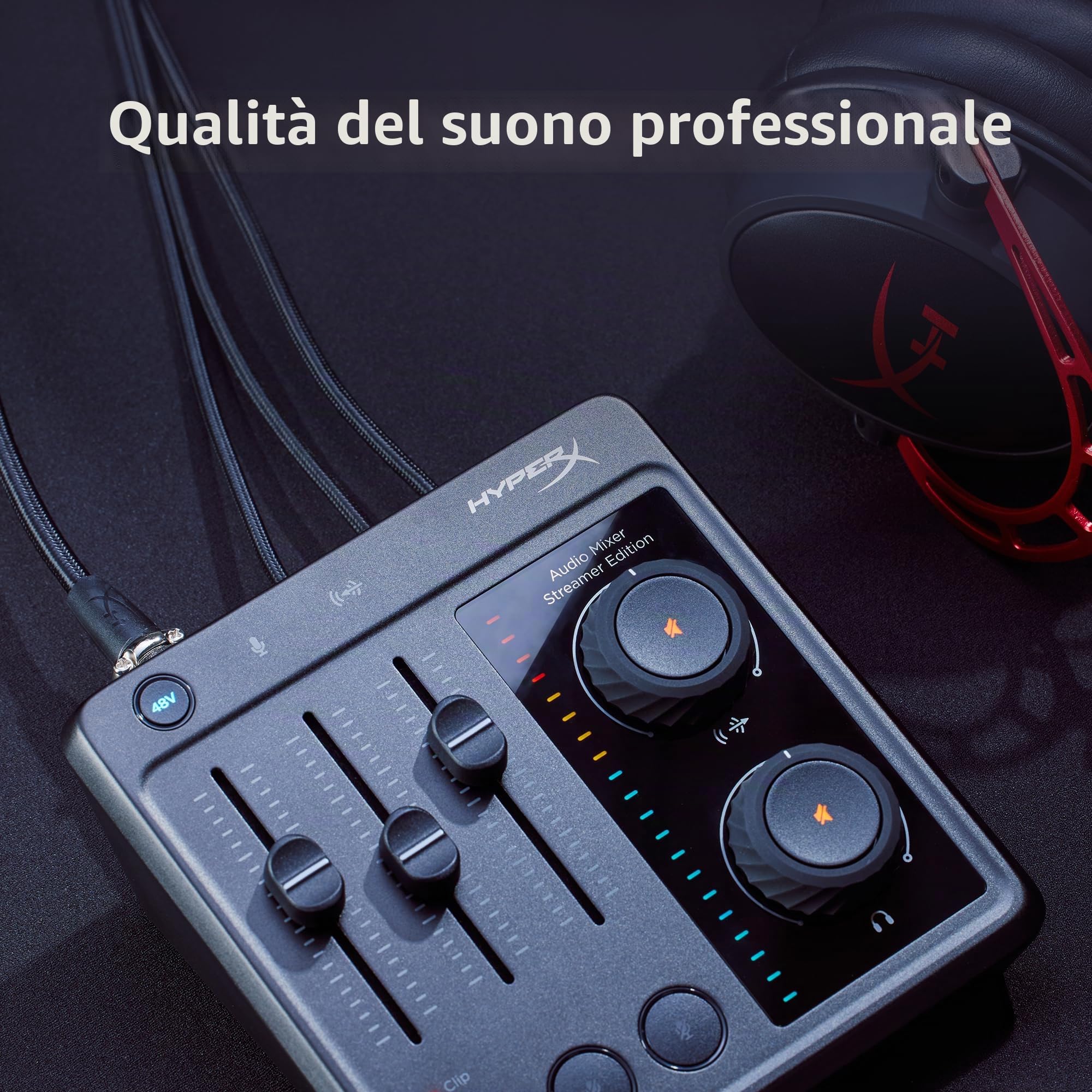 hyperx-mixer-audio-usb-a-3-canali-con-alimentazione-phantom-xlr-48v-registrazion image 3