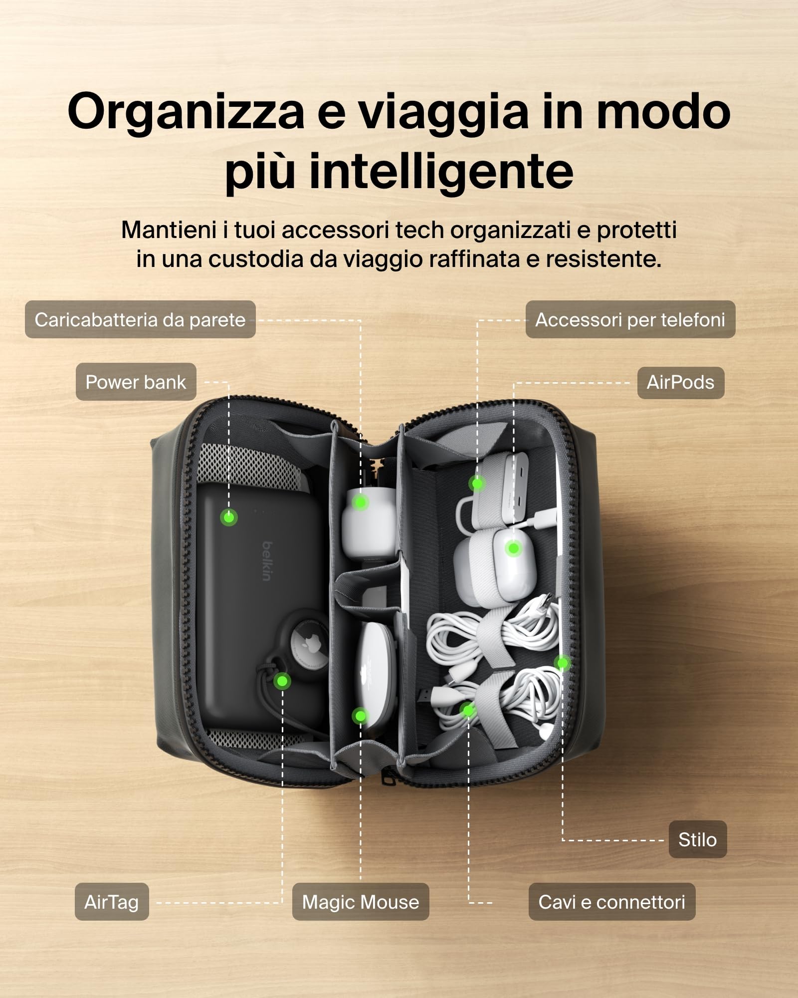 belkin-borsa-organizer-da-viaggio-per-accessori-tech-custodia-per-iphone-power-b image 2