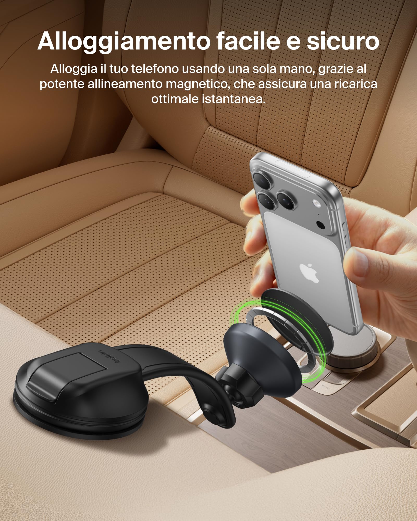 belkin-caricabatterie-da-auto-wireless-qi2-15w-con-supporto-magnetico-per-bocche image 3