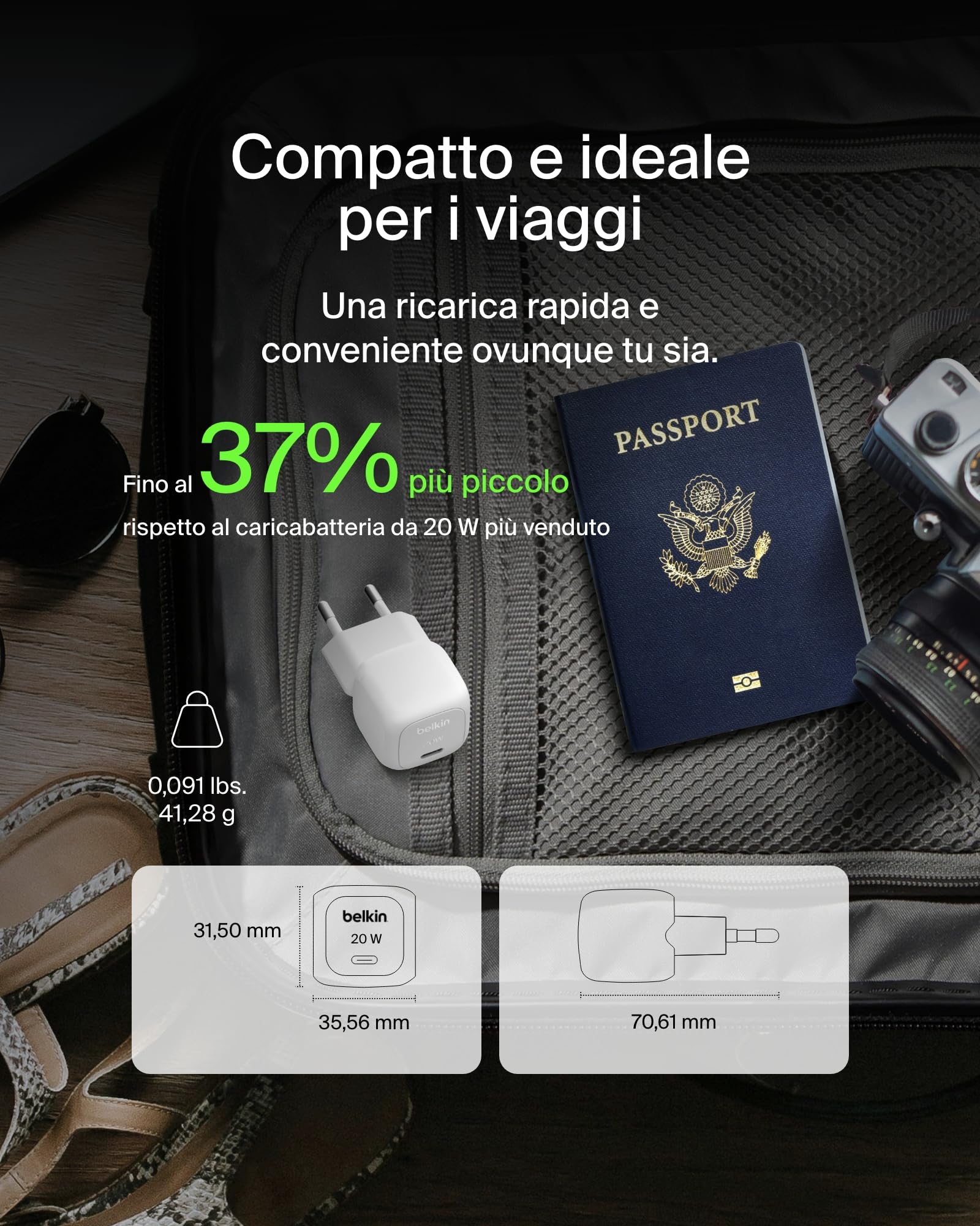 belkin-boostcharge-20w-caricatore-usb-c-cubico-ricarica-rapida-per-iphone-17-air image 4