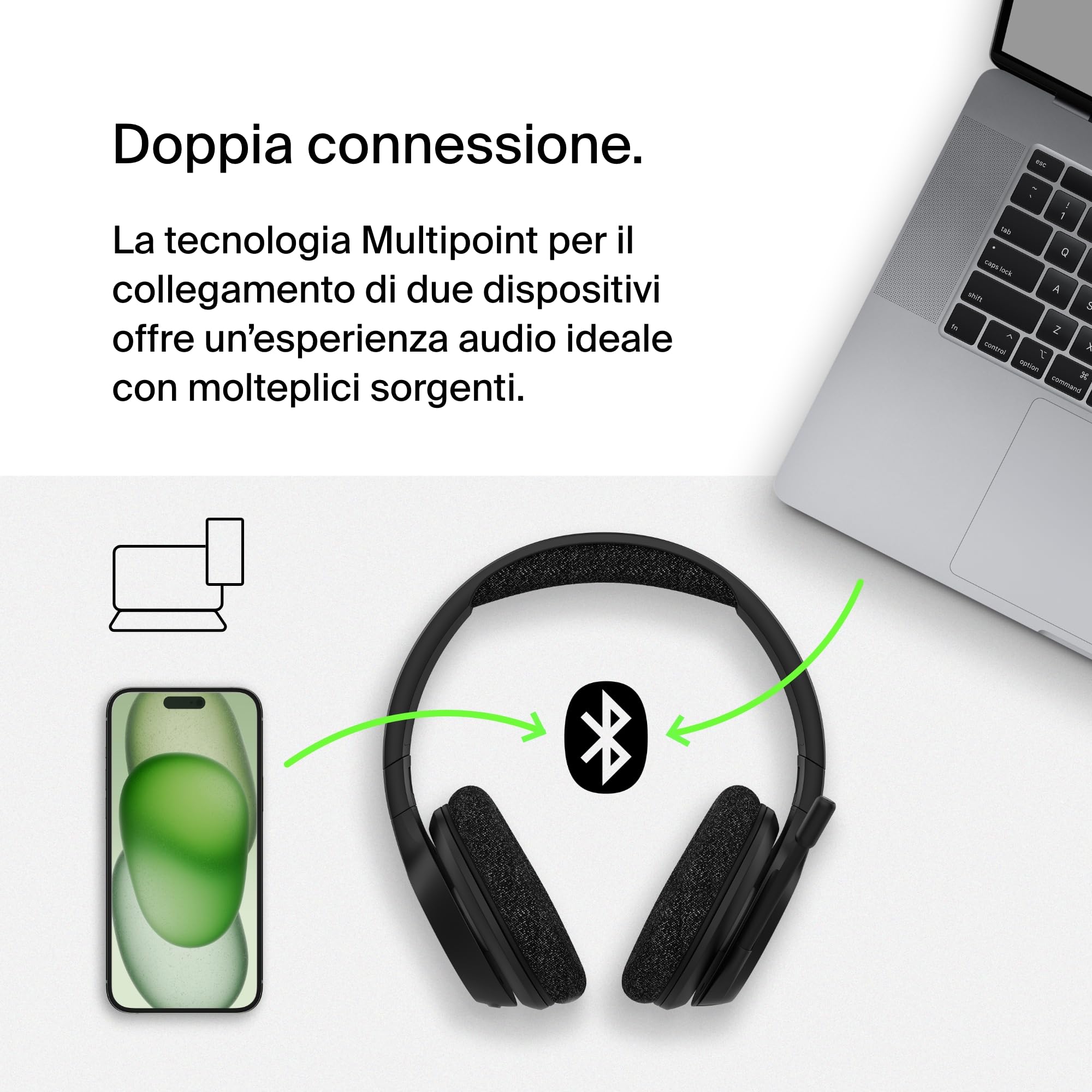 belkin-soundform-adapt-cuffie-wireless-over-ear-bluetooth-con-microfono-a-bracci image 5