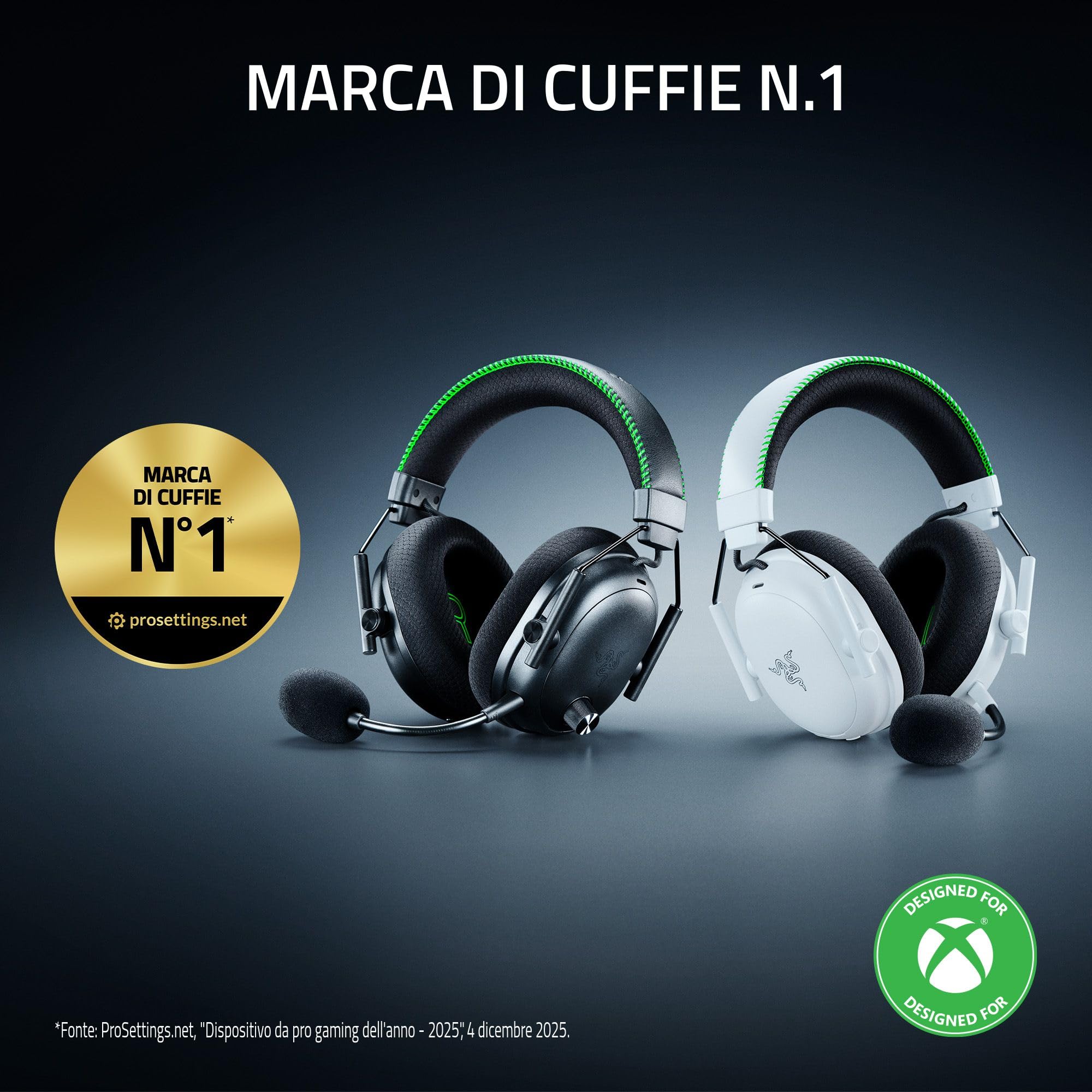 razer-blackshark-v3-pro-xbox-cuffie-wireless-esport-con-anc-ibrido-driver-trifor image 2