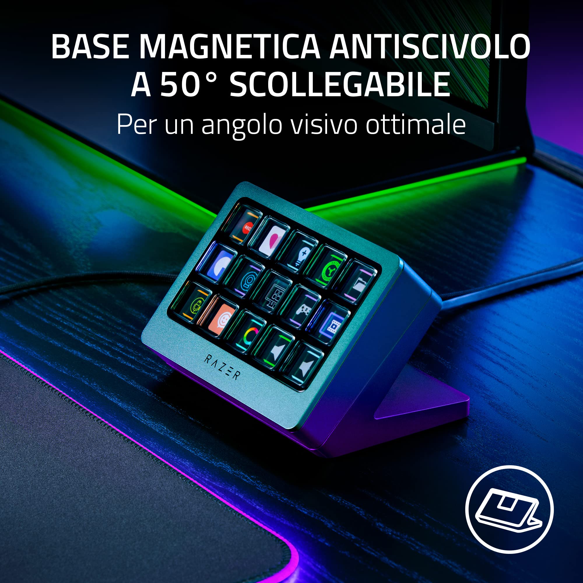 razer-stream-controller-x-controller-di-streaming-all-in-one-con-15-pulsanti-swi image 8