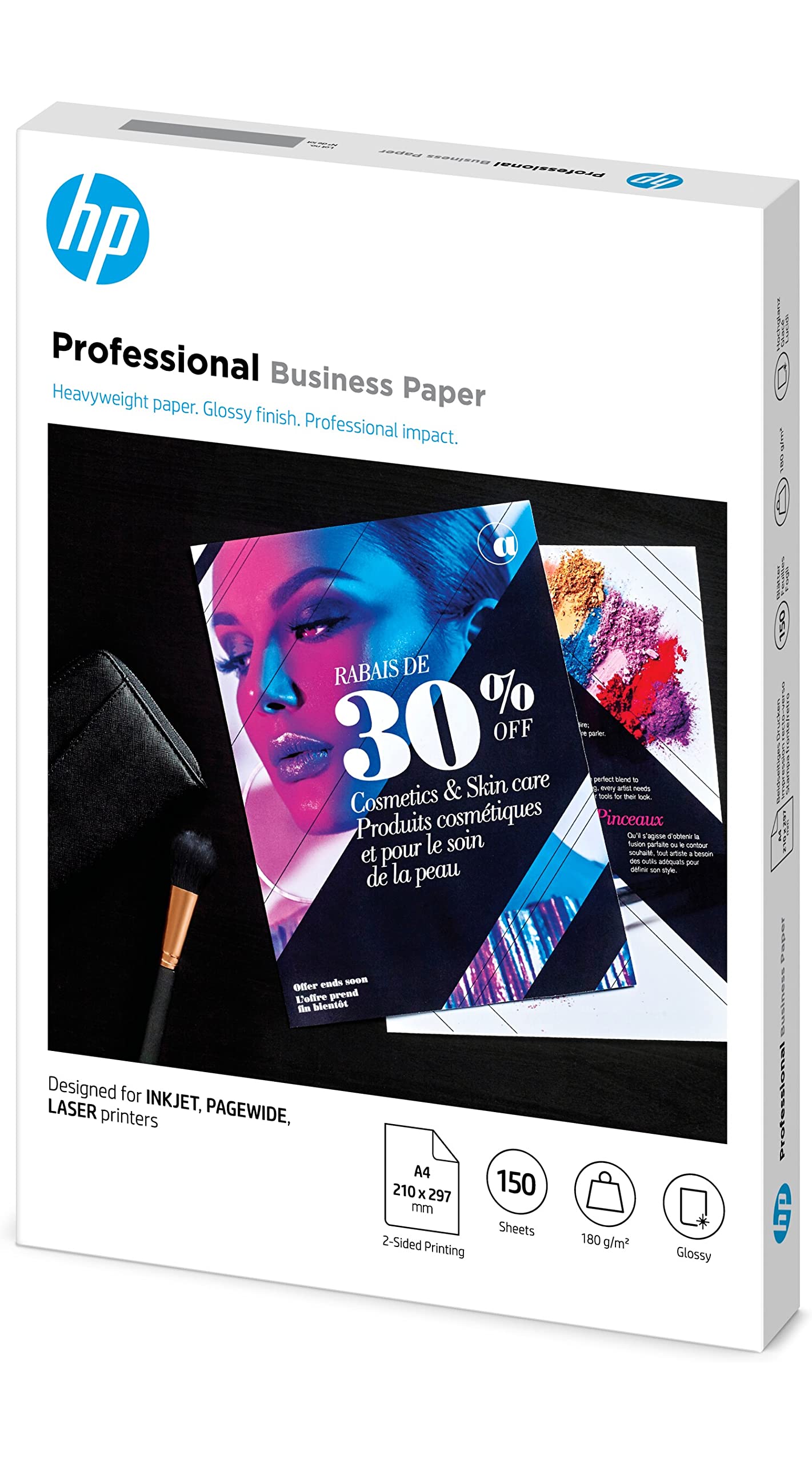 hp-professional-business-3vk91a-carta-professionale-lucida-a4-180-g-m-confezione image 2