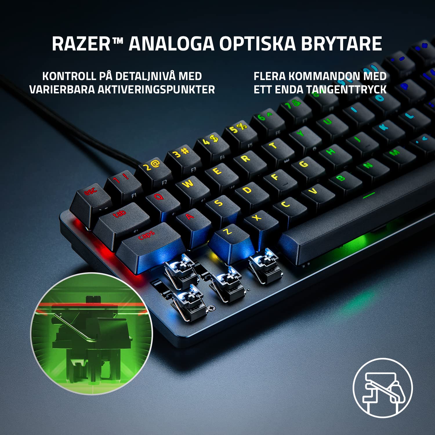 razer-huntsman-mini-analogico-tastiera-meccanica-gaming-60-con-switch-analogici- image 2