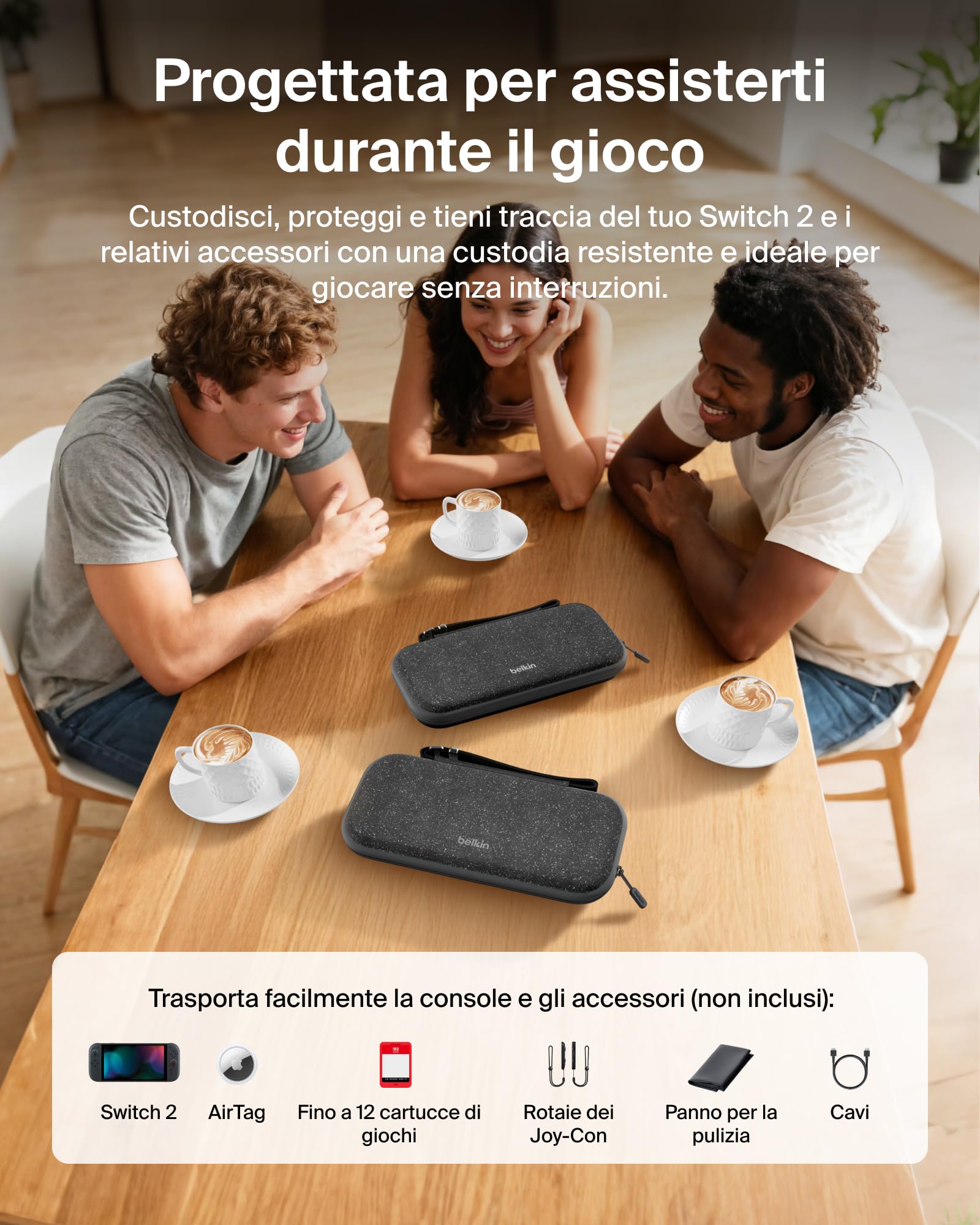 belkin-gaming-custodia-da-viaggio-rigida-per-nintendo-switch-2-con-scomparto-air image 3