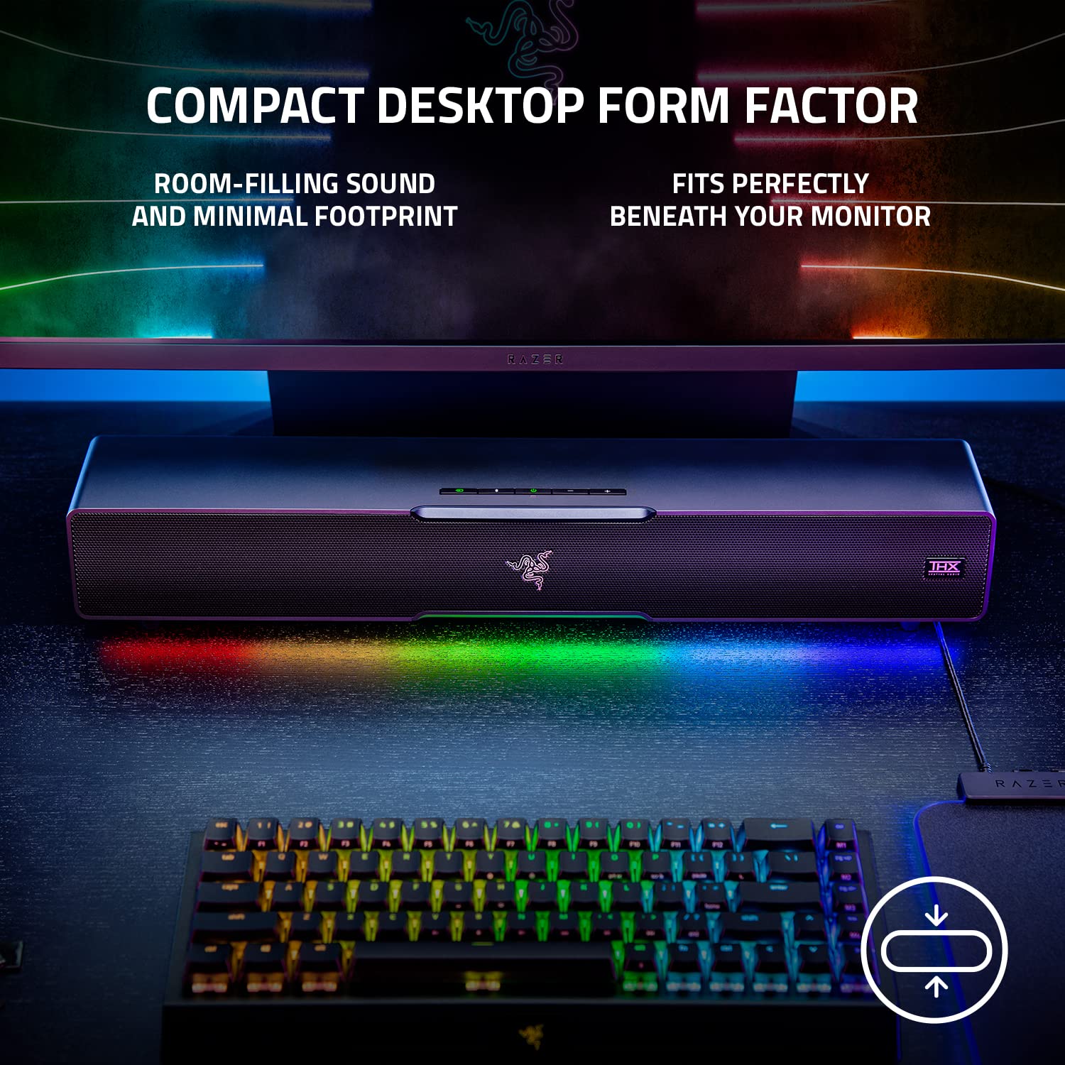razer-leviathan-v2-soundbar-per-pc-gaming-con-subwoofer-dolby-5-1-e-thx-spatial- image 4