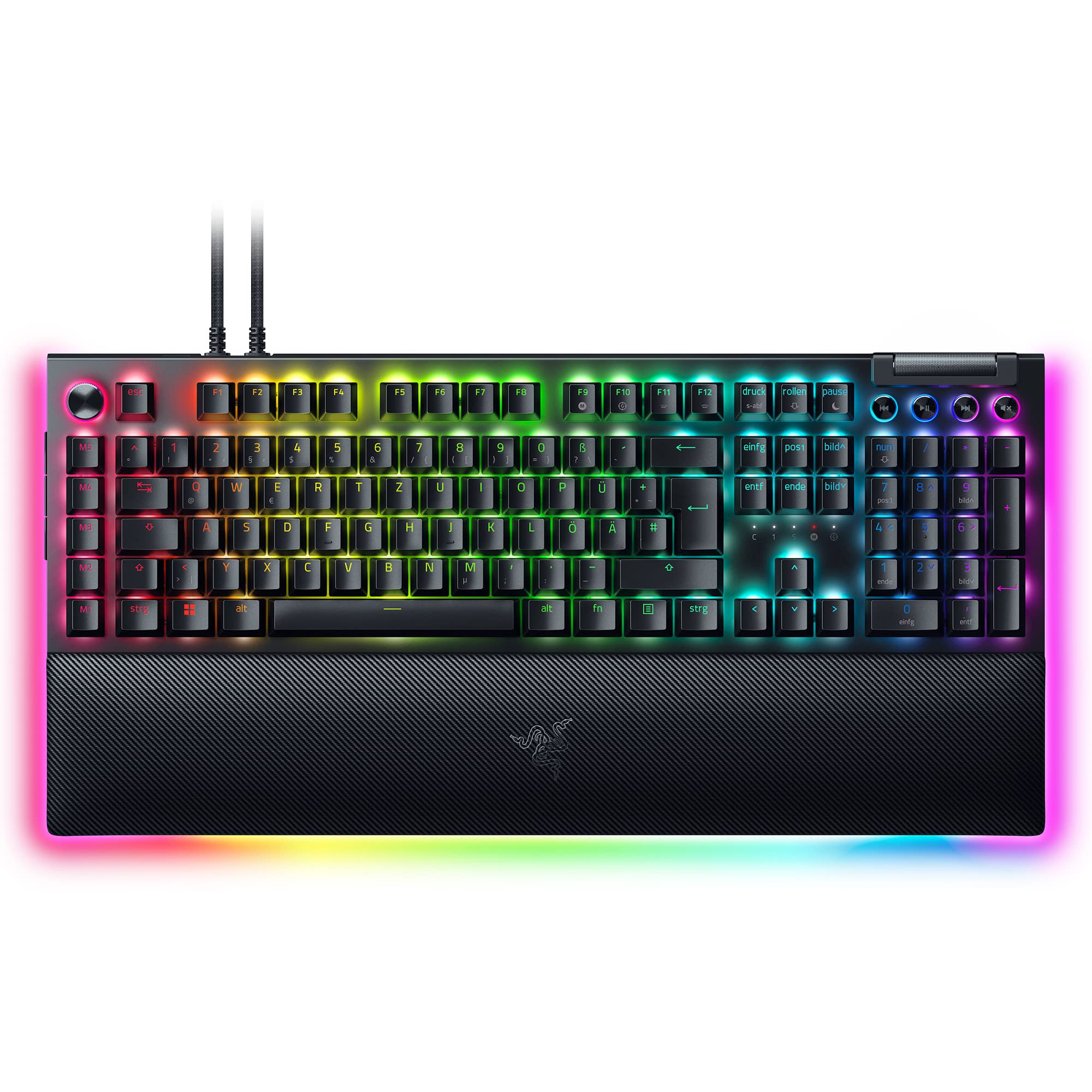 razer-blackwidow-v4-pro-tastiera-meccanica-gaming-pc-switch-verdi-clicky-ghiera- image 8