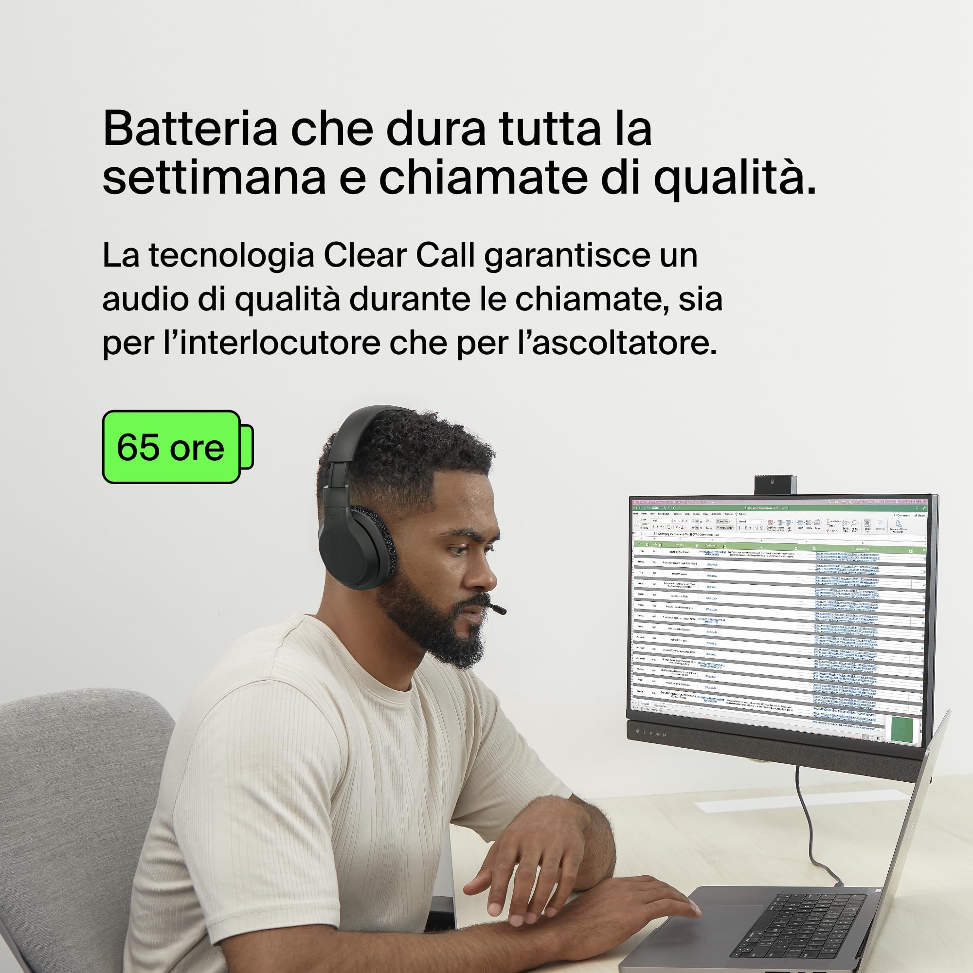 belkin-soundform-adapt-cuffie-wireless-over-ear-bluetooth-con-microfono-a-bracci image 3
