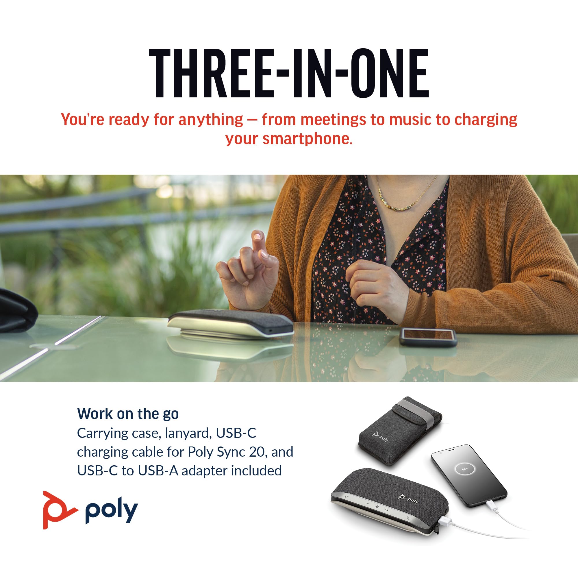 poly-sync-20-vivavoce-per-conferenze-wireless-hp-bluetooth-5-1-usb-a-usb-c-full- image 4