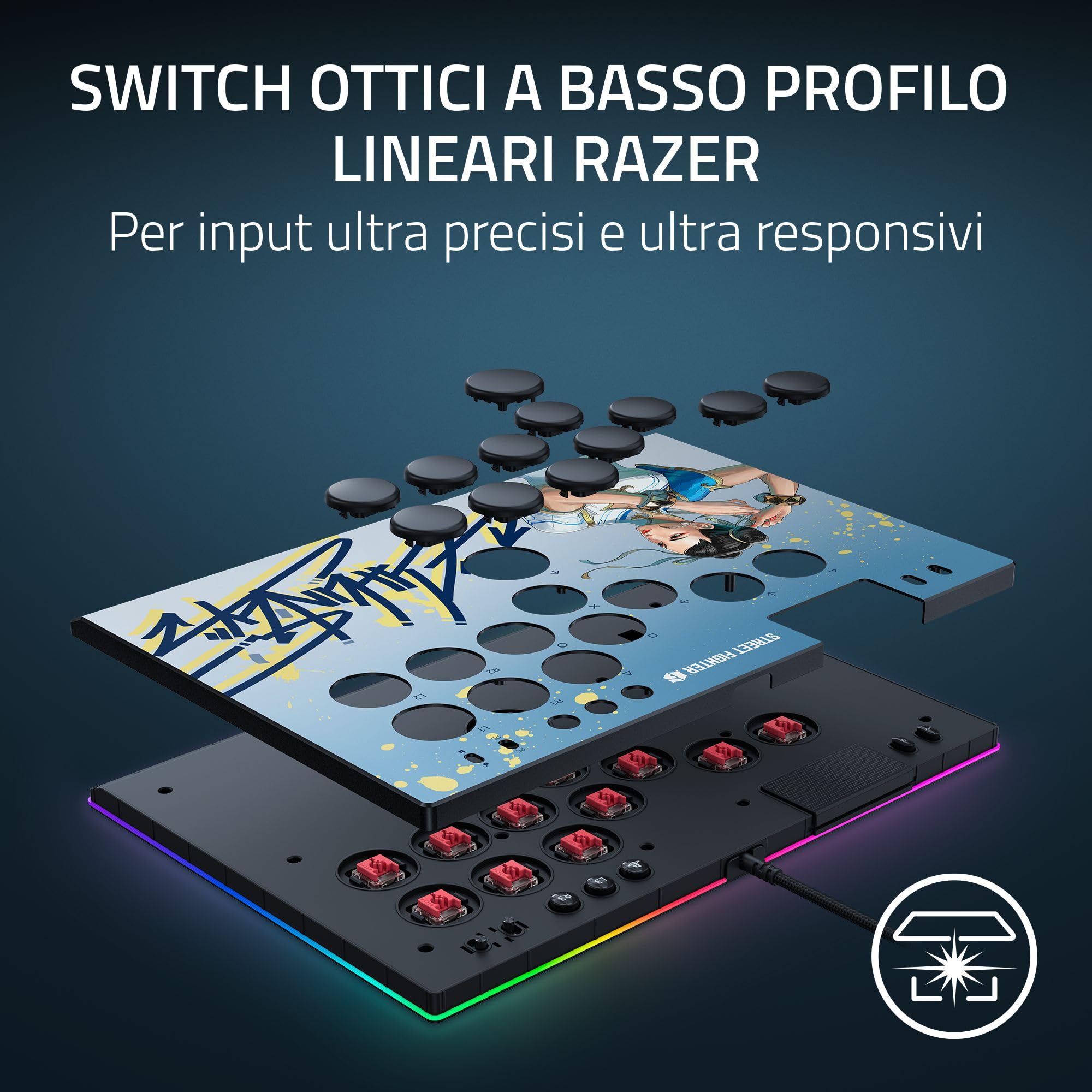 razer-kitsune-chun-li-edition-controller-arcade-ottico-all-button-per-ps5-e-pc-s image 4