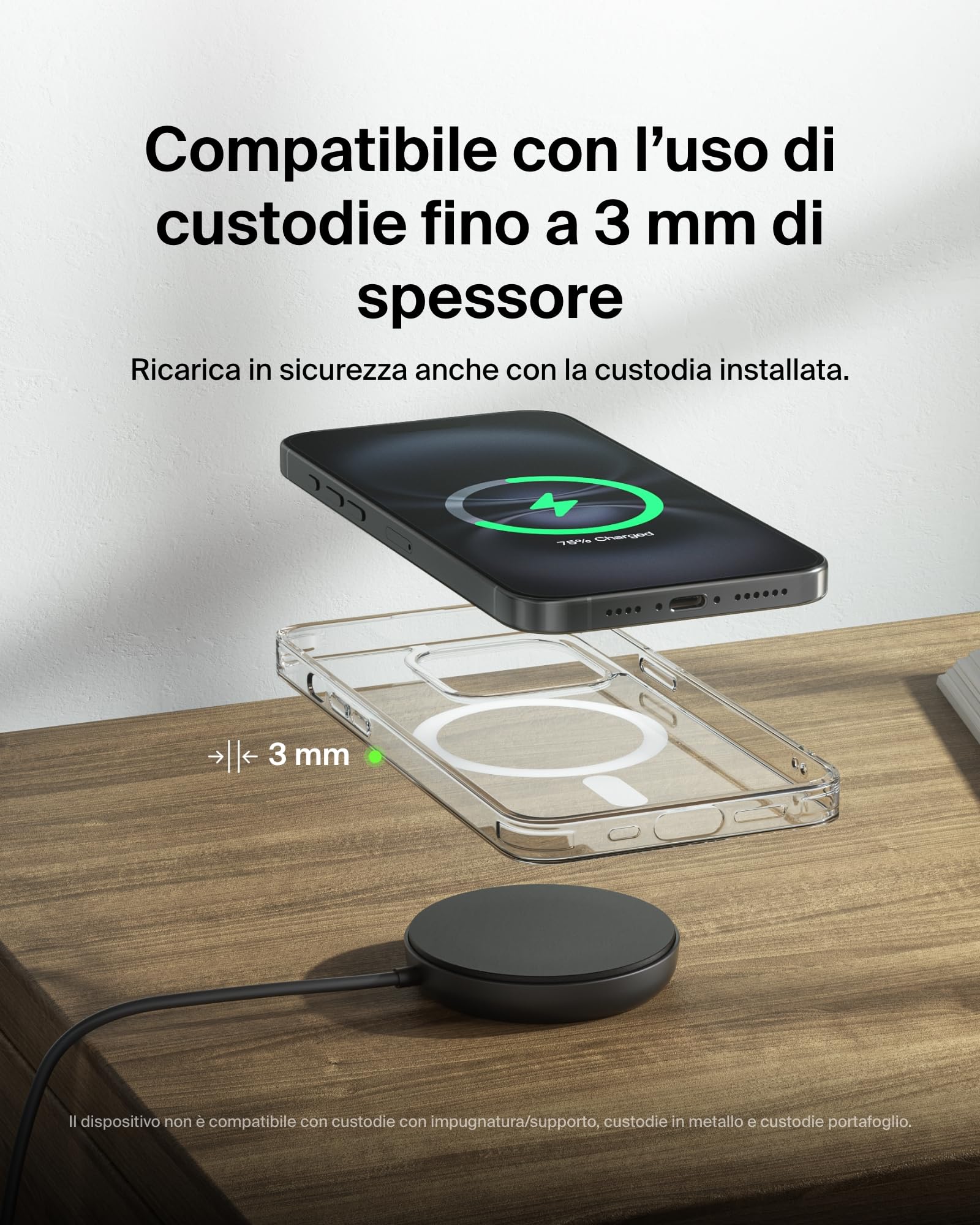 belkin-boostcharge-pro-tappetino-di-ricarica-wireless-magnetico-qi2-15-w-con-sup image 5