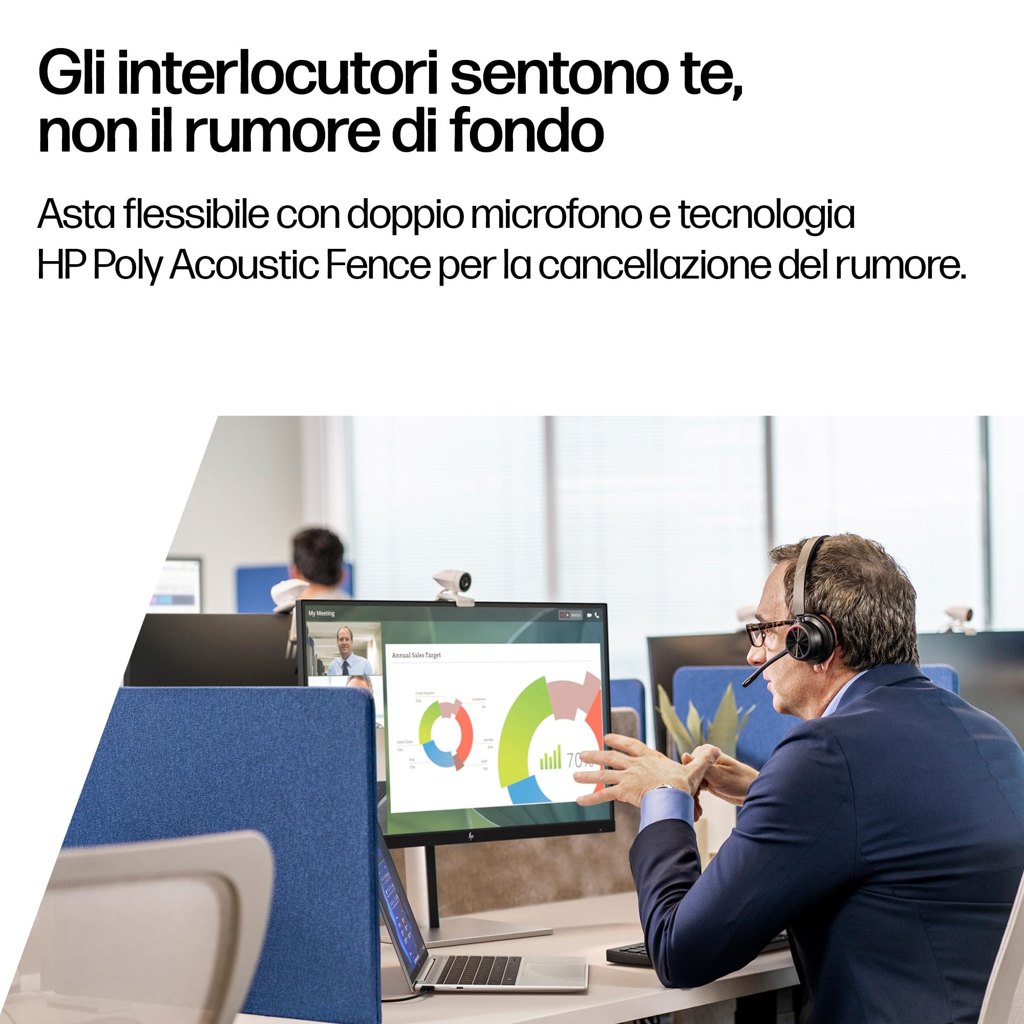 poly-voyager-4320-uc-cuffia-wireless-bluetooth-5-1-con-dongle-usb-c-bt700-autono image 6