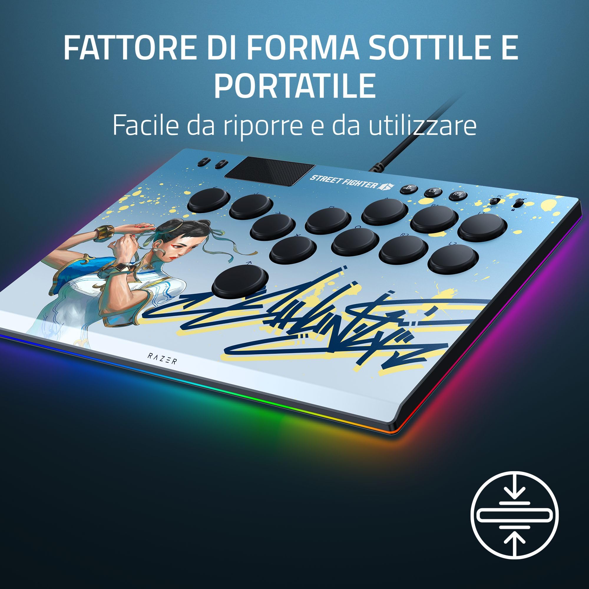 razer-kitsune-chun-li-edition-controller-arcade-ottico-all-button-per-ps5-e-pc-s image 5
