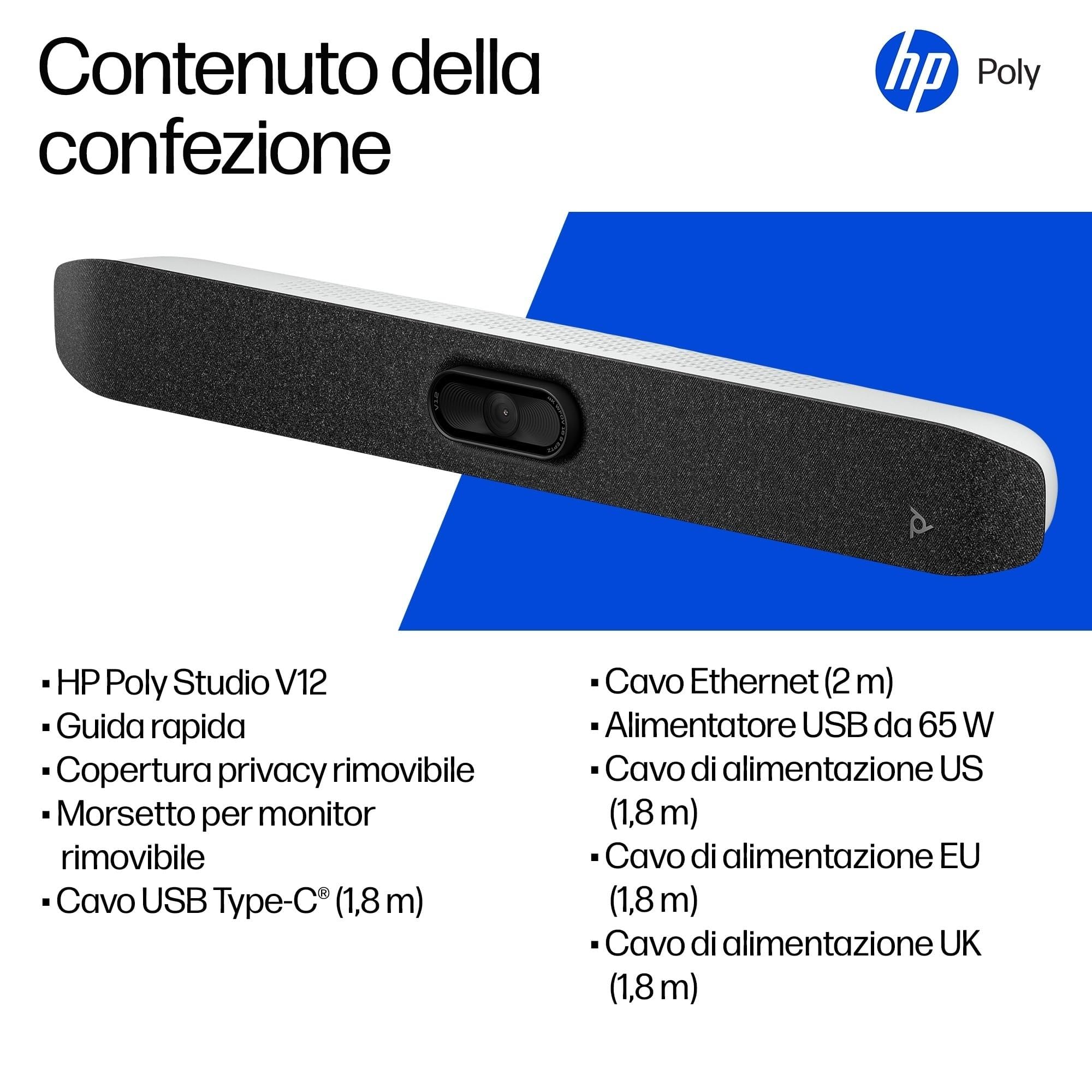 hp-poly-studio-v12-barra-video-usb-4k-ultrahd-20mp-fov-120-acoustic-fence-e-nois image 8
