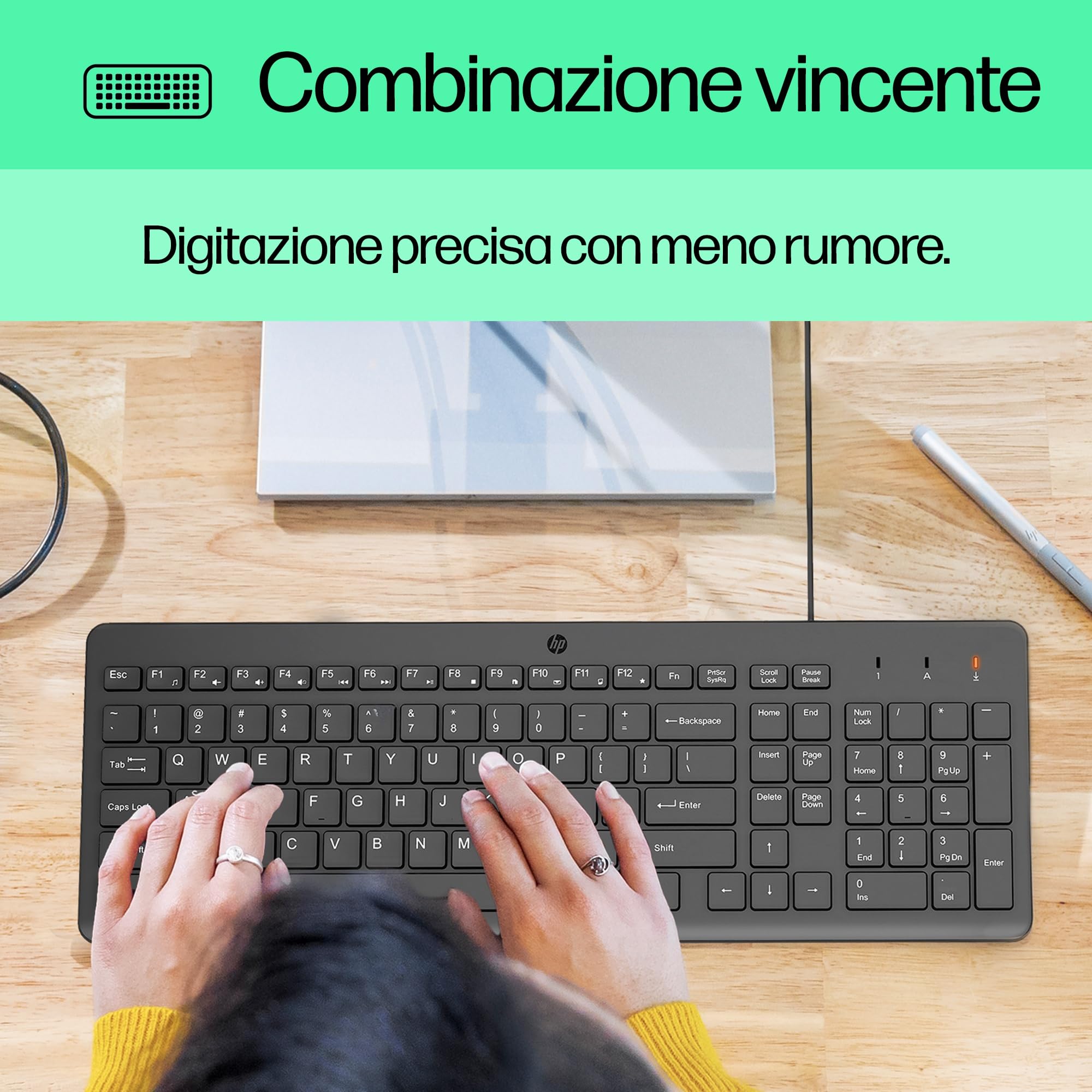 hp-150-tastiera-cablata-usb-a-qwerty-italiana-nera-con-12-tasti-programmabili-co image 7