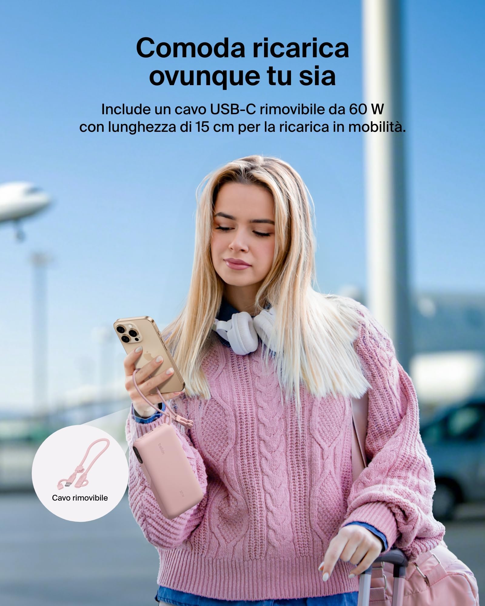 belkin-boostcharge-power-bank-20-000-mah-usb-c-20-w-batteria-portatile-con-2-por image 5