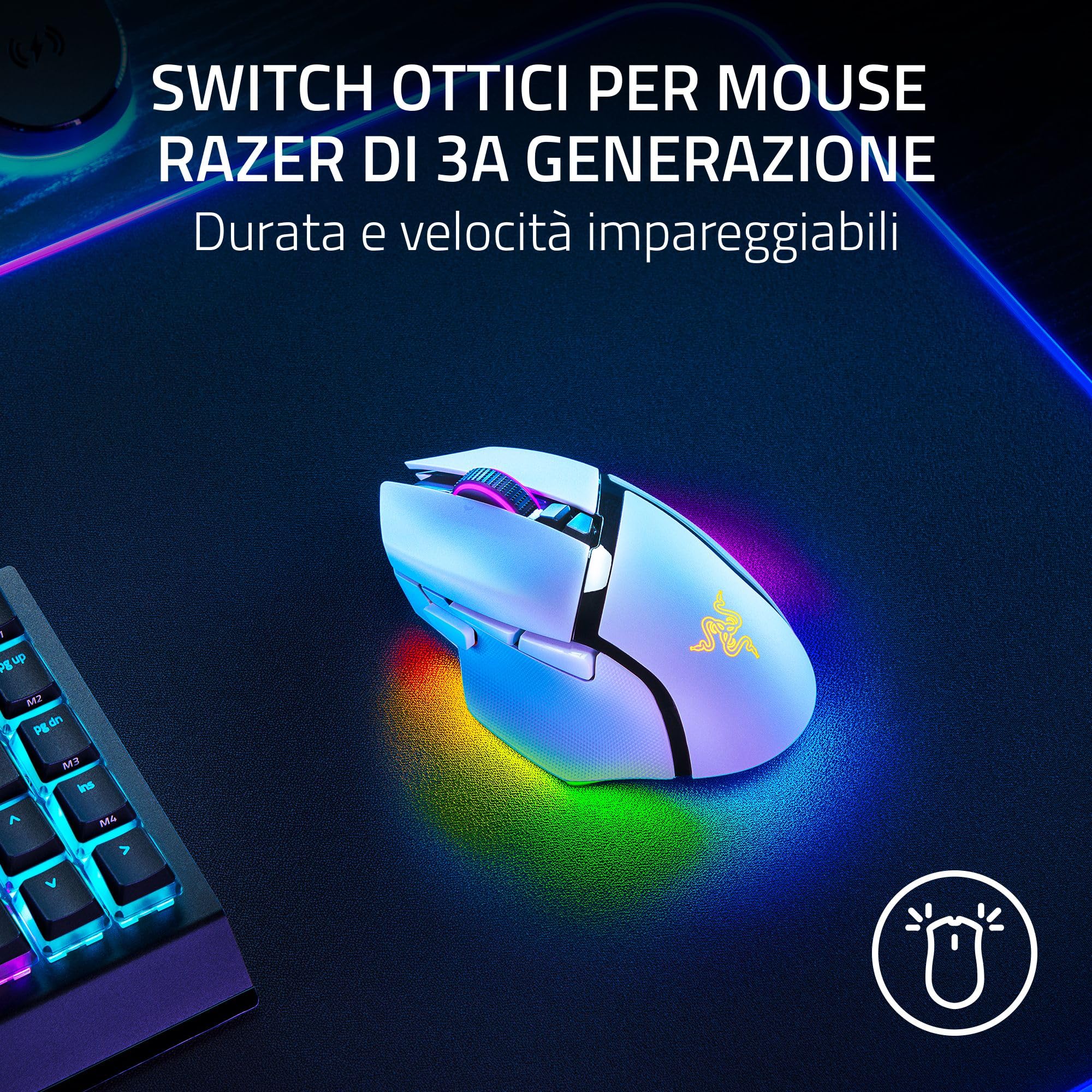 razer-basilisk-v3-pro-mouse-gaming-wireless-con-rotellina-hyperscroll-sensore-fo image 8