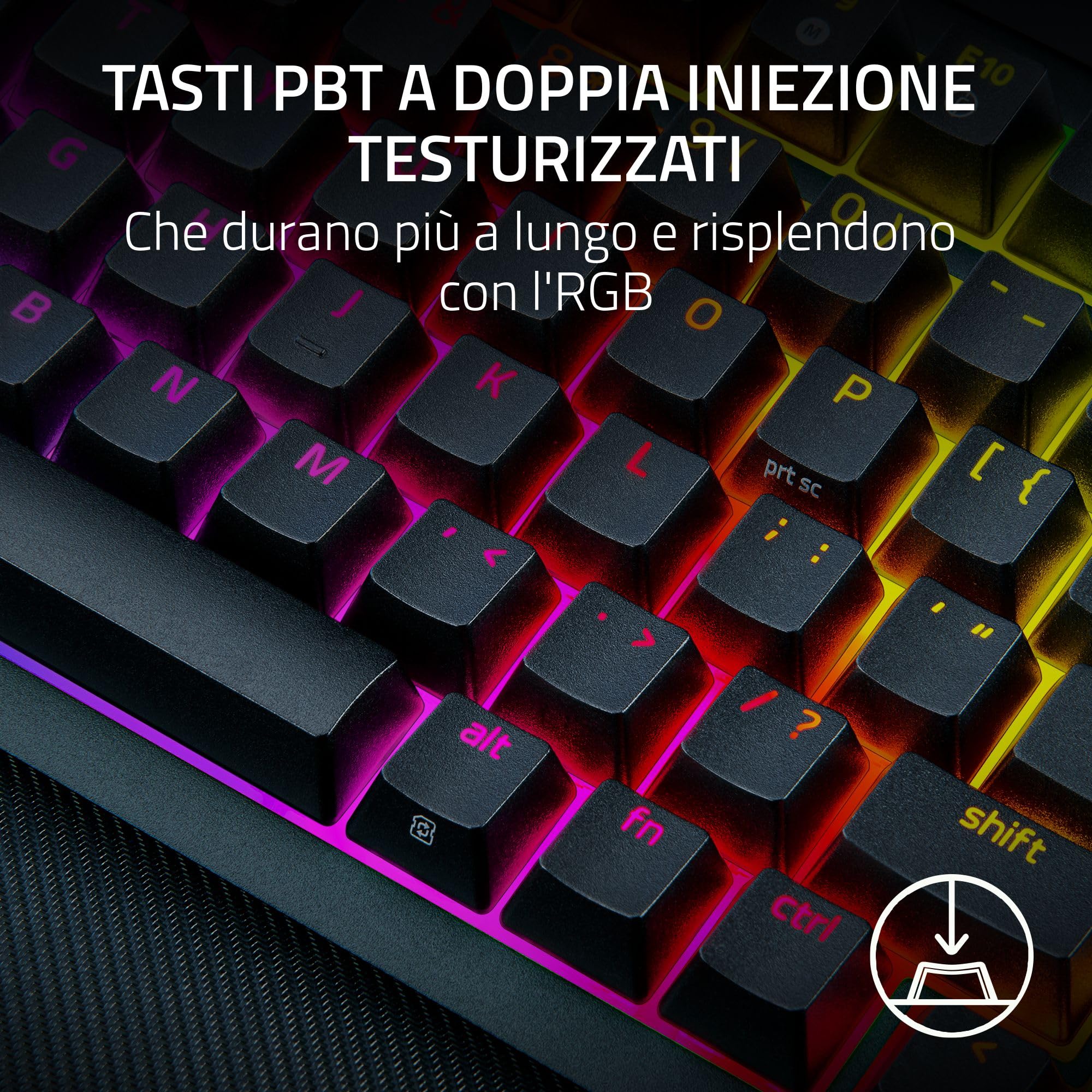 razer-blackwidow-v4-pro-75-tastiera-gaming-wireless-hot-swap-con-display-oled-ra image 8